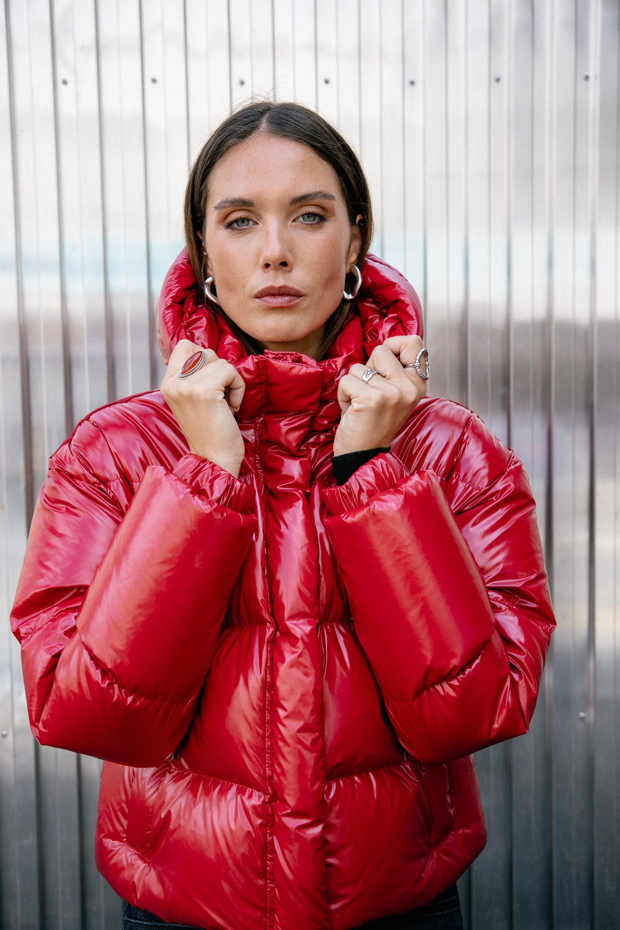 Doudoune courte Femme Vardia Puff tango red | Freeman T. Porter