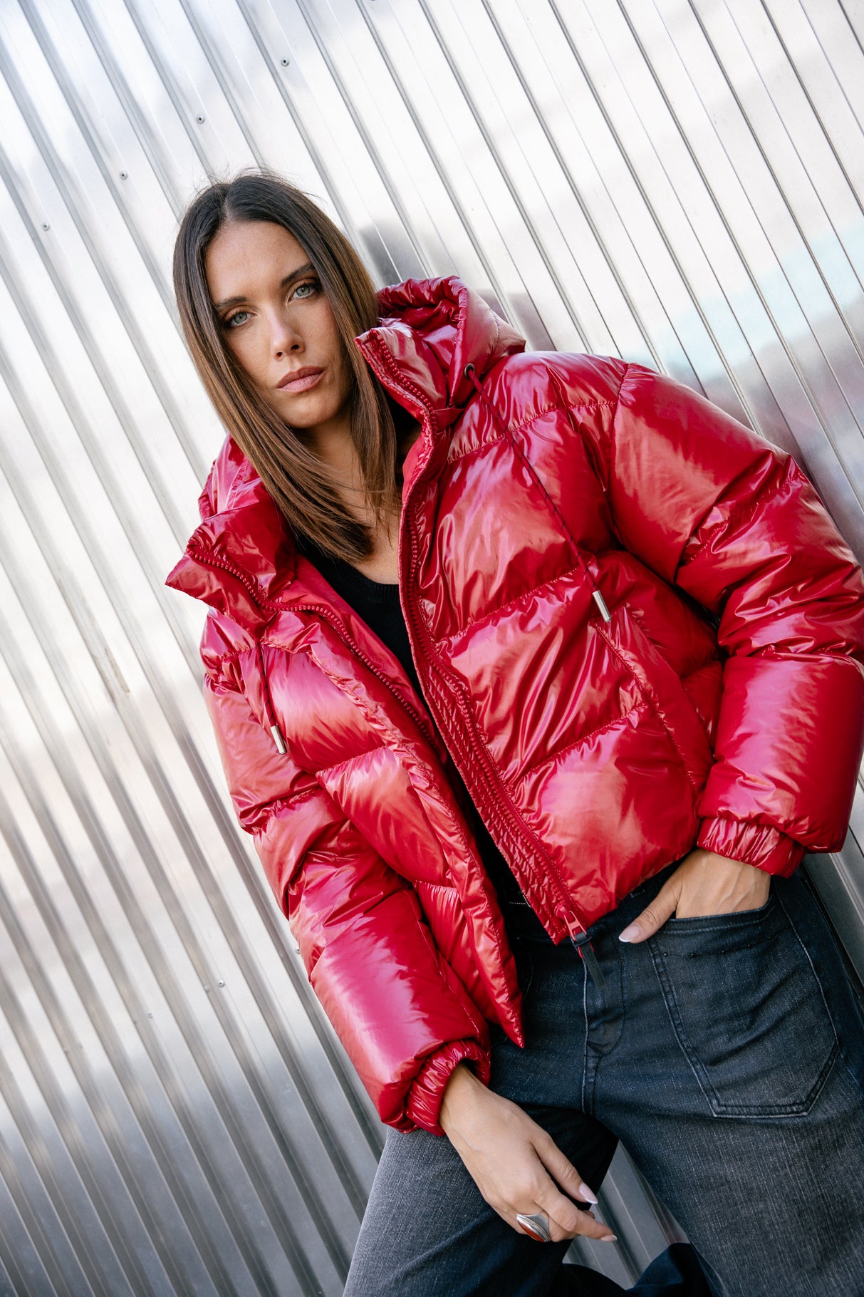 Doudoune courte Femme Vardia Puff tango red | Freeman T. Porter