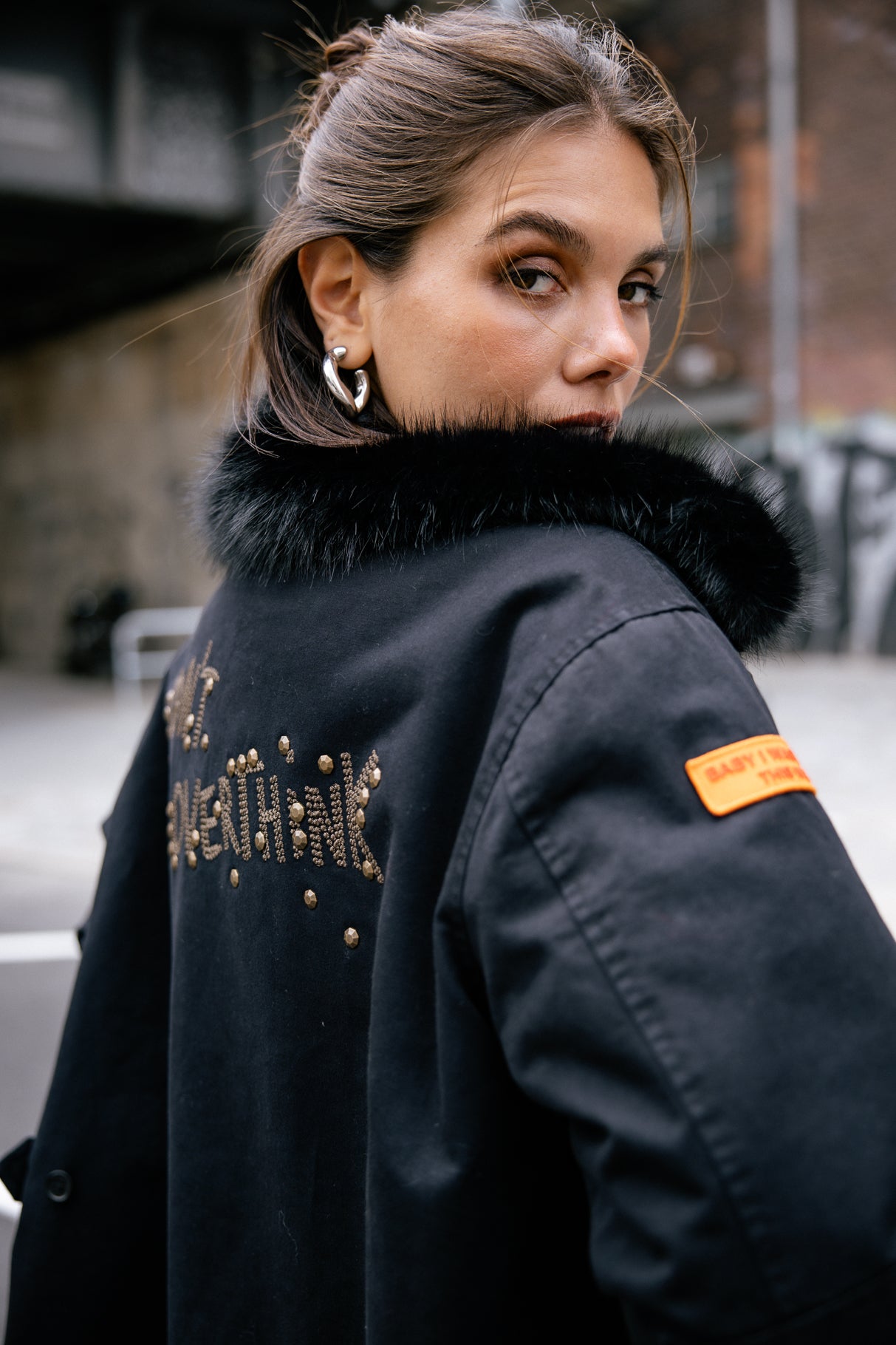 Parka à patch Femme Vatilie Patches black | Freeman T. Porter