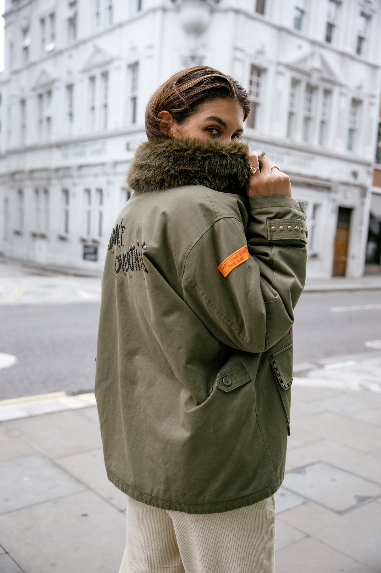 Parka à patch Femme Vatilie Patches khaki | Freeman T. Porter