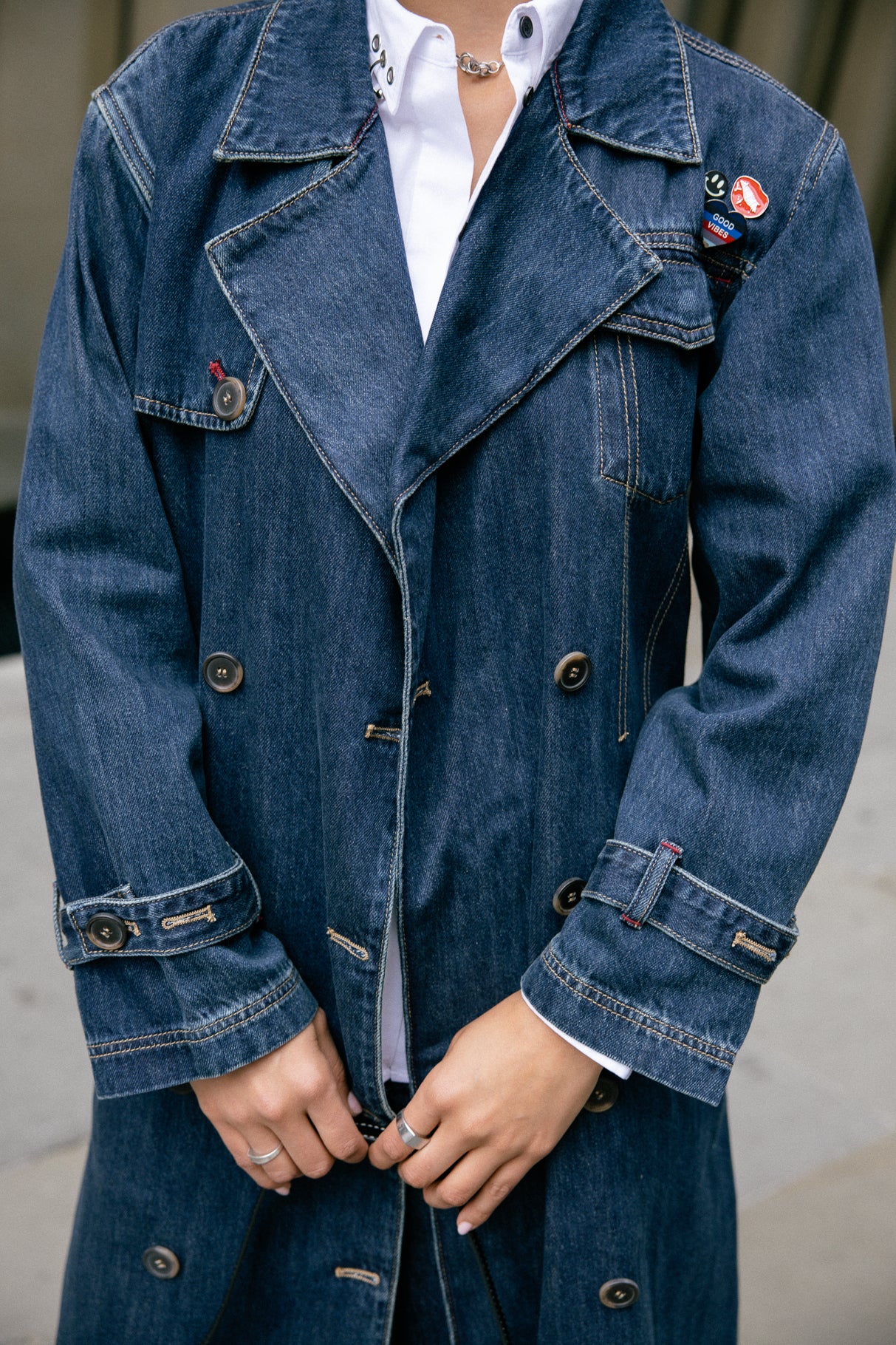 Trench long Femme Paula Denim wonder | Freeman T. Porter