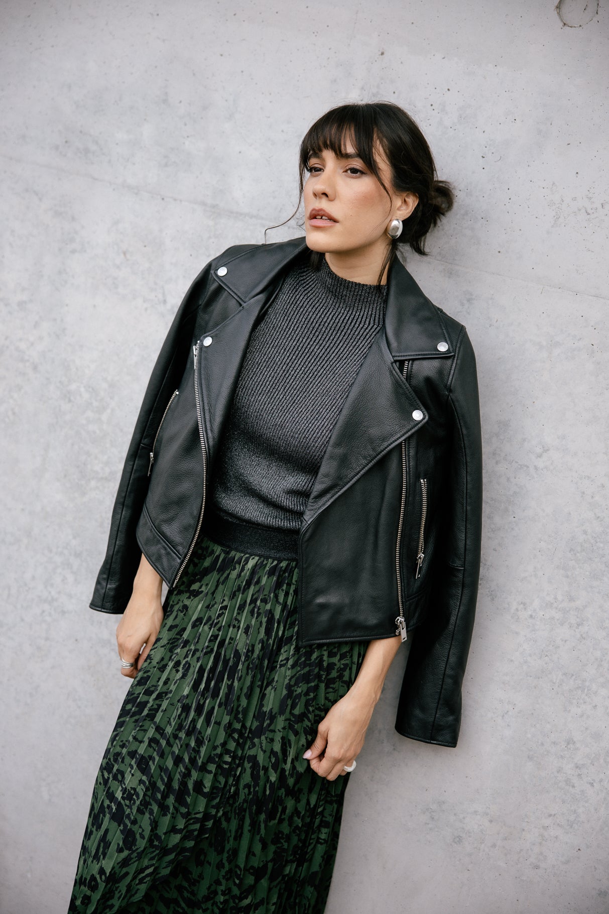 Veste en cuir Femme Kenny Cuir black | Freeman T. Porter