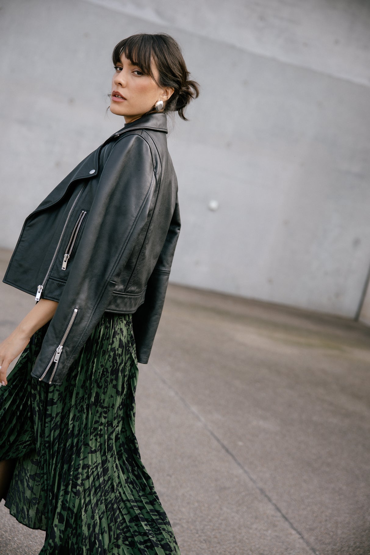 Veste en cuir Femme Kenny Cuir black | Freeman T. Porter