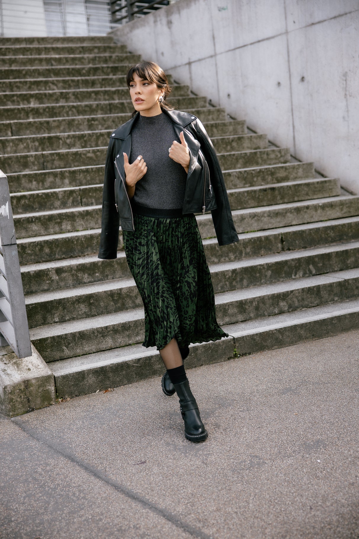 Veste en cuir Femme Kenny Cuir black | Freeman T. Porter