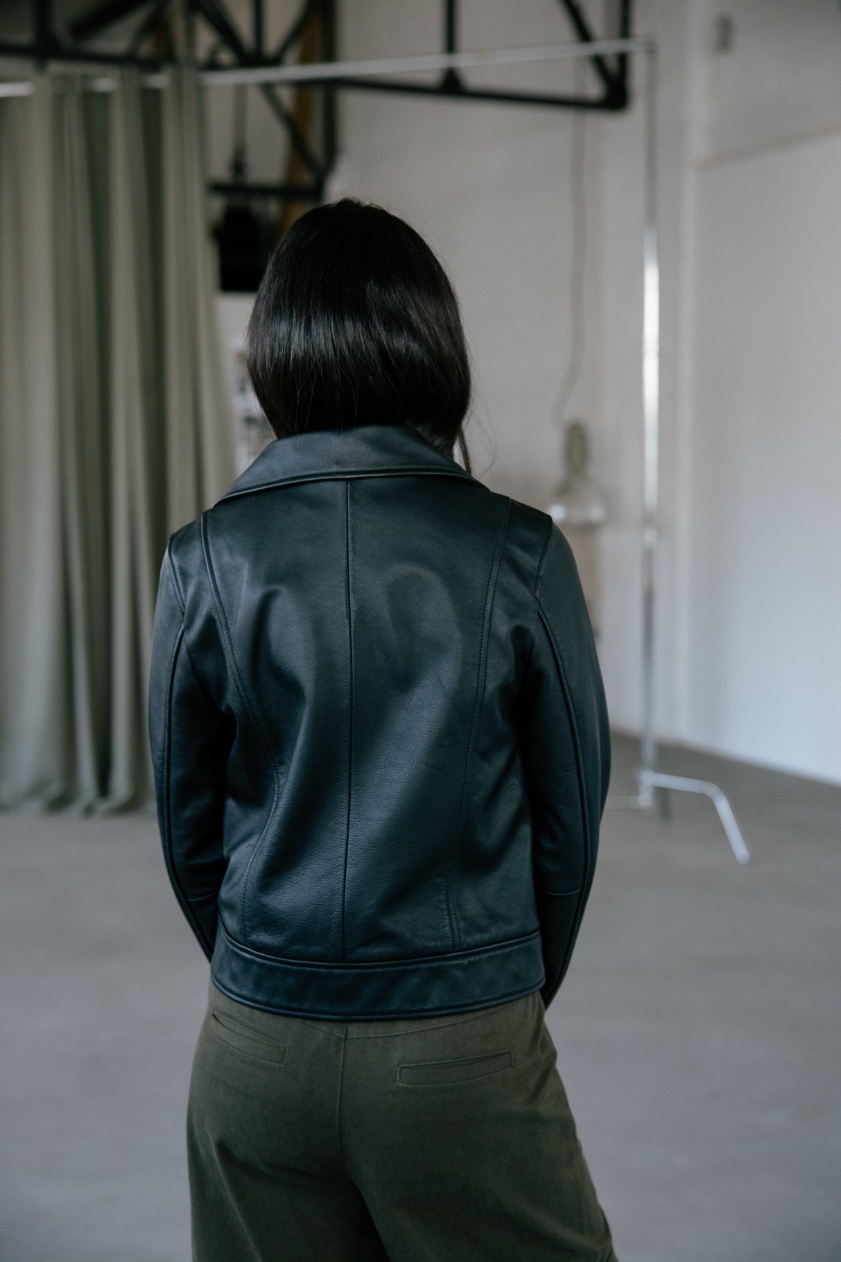 Veste en cuir Femme Kenny Cuir black | Freeman T. Porter