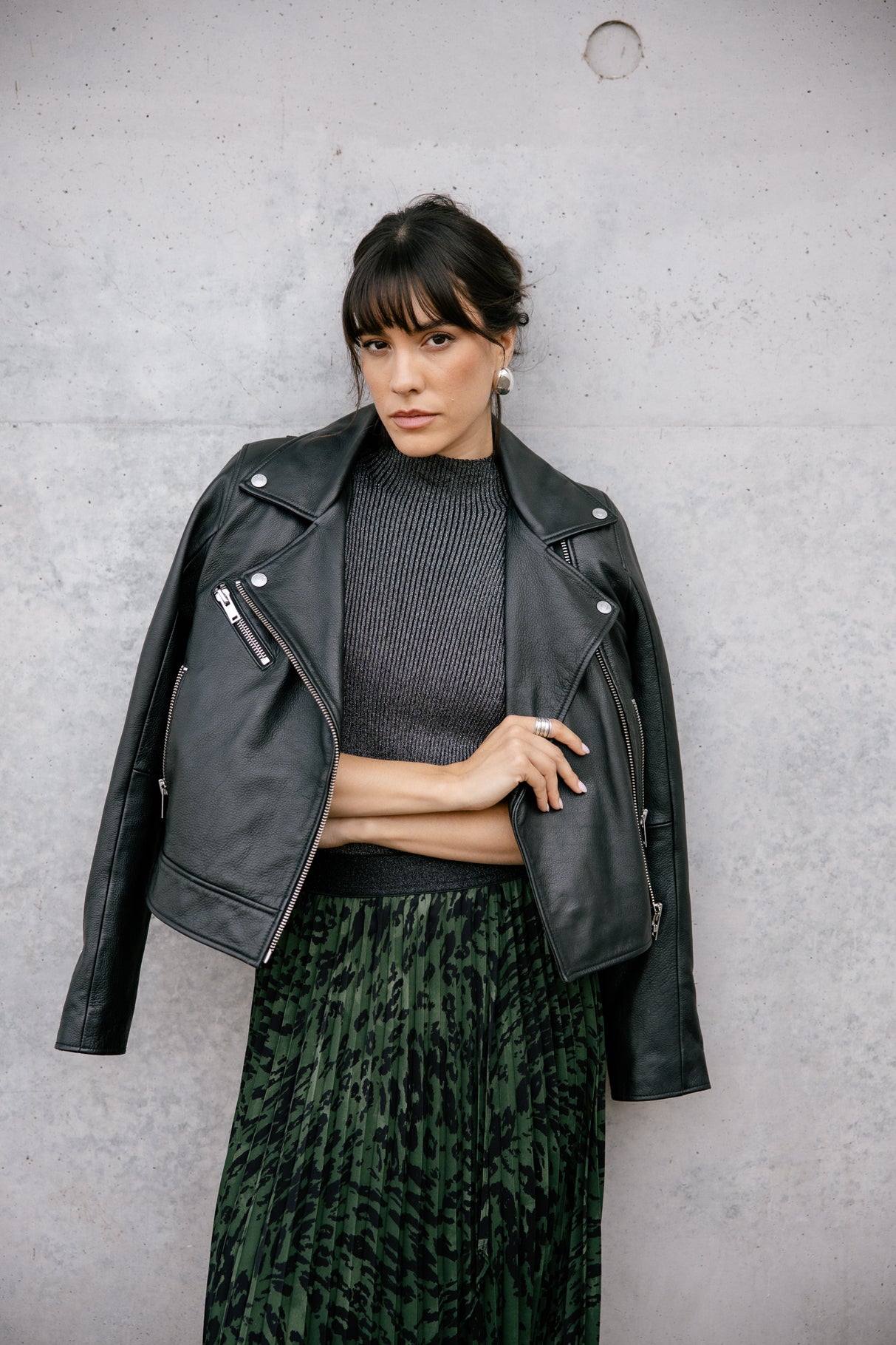 Veste en cuir Femme Kenny Cuir black | Freeman T. Porter