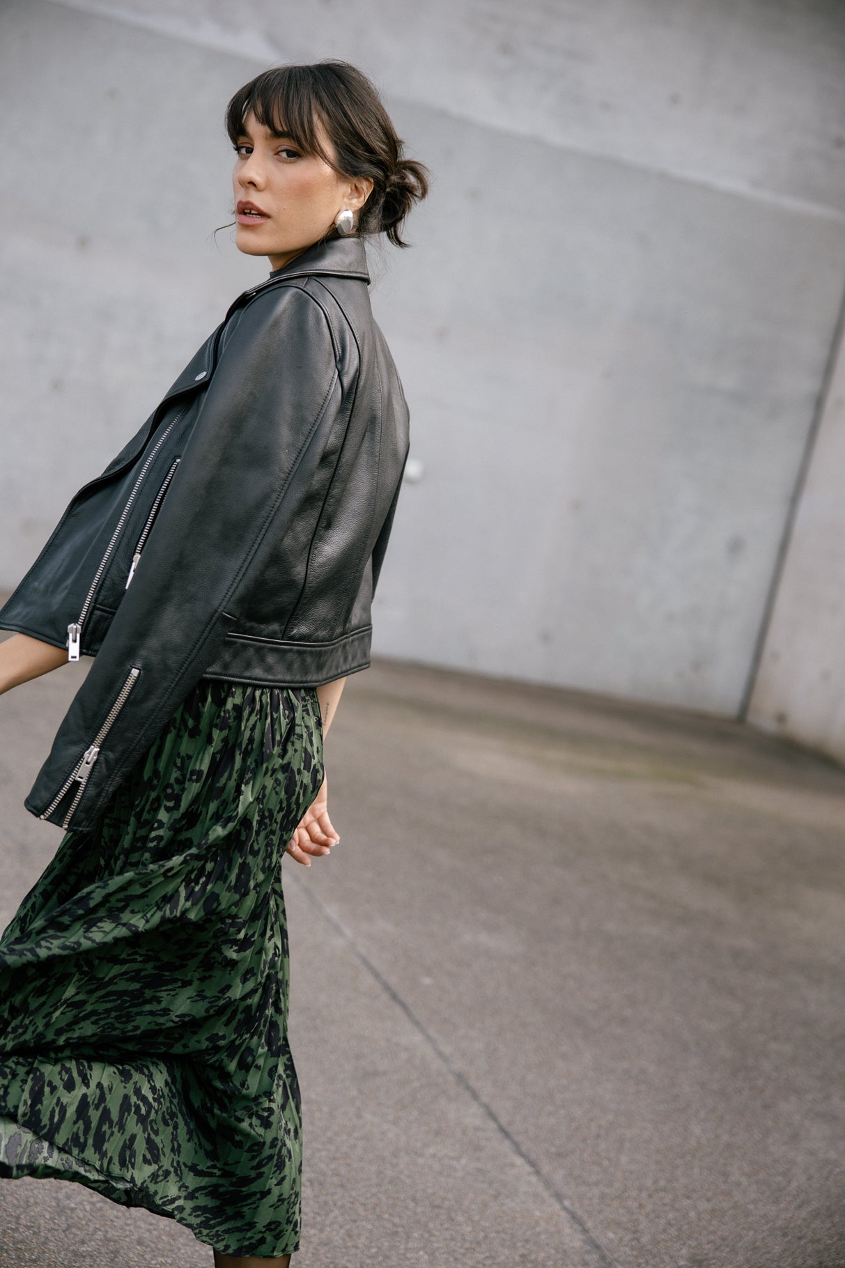 Veste en cuir Femme Kenny Cuir black | Freeman T. Porter