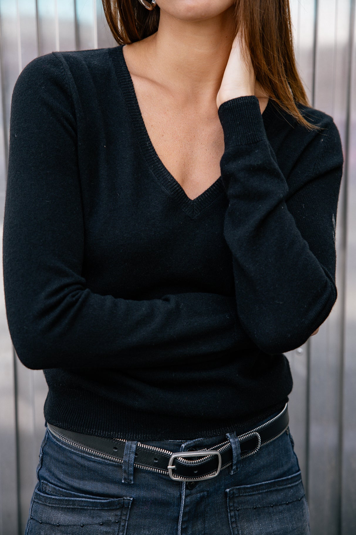 Pull laine & cachemire Femme Preem Cashmere black | Freeman T. Porter