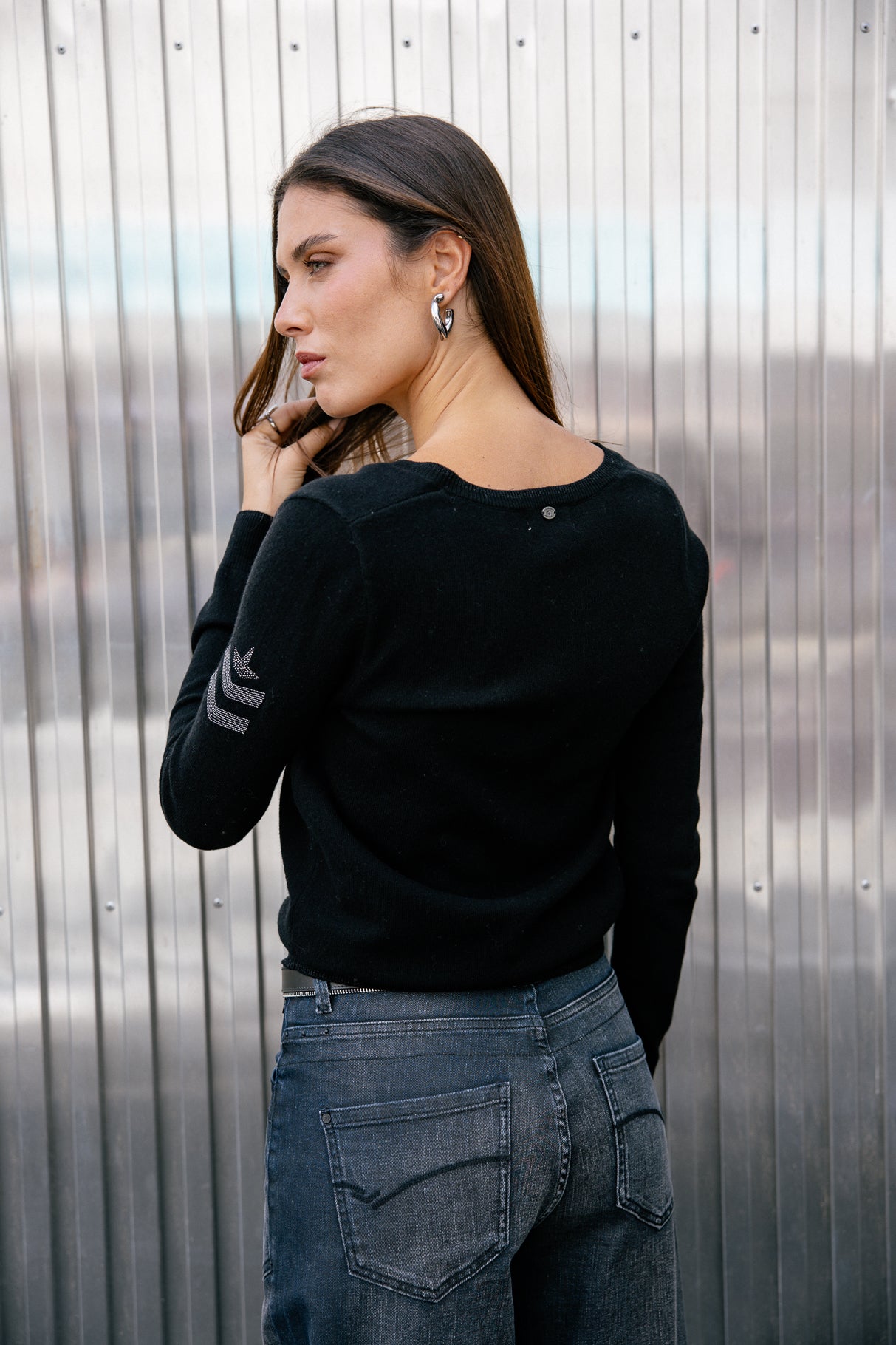 Pull laine & cachemire Femme Preem Cashmere black | Freeman T. Porter