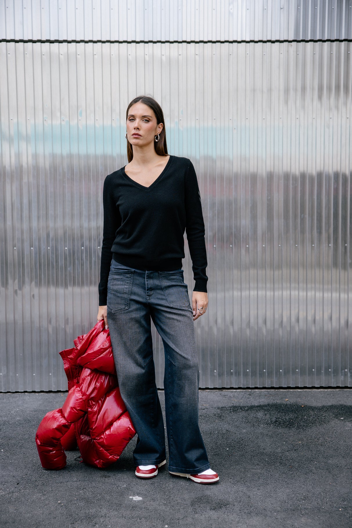 Pull laine & cachemire Femme Preem Cashmere black | Freeman T. Porter