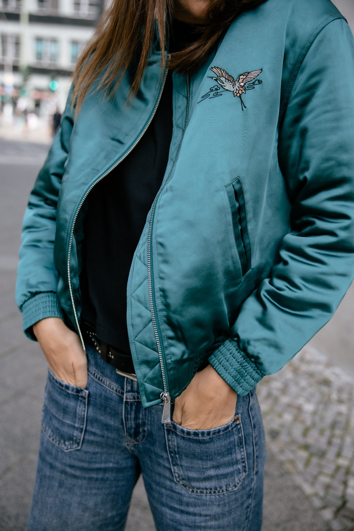 Veste teddy satinée Femme Troopie Quilted spruced up | Freeman T. Porter