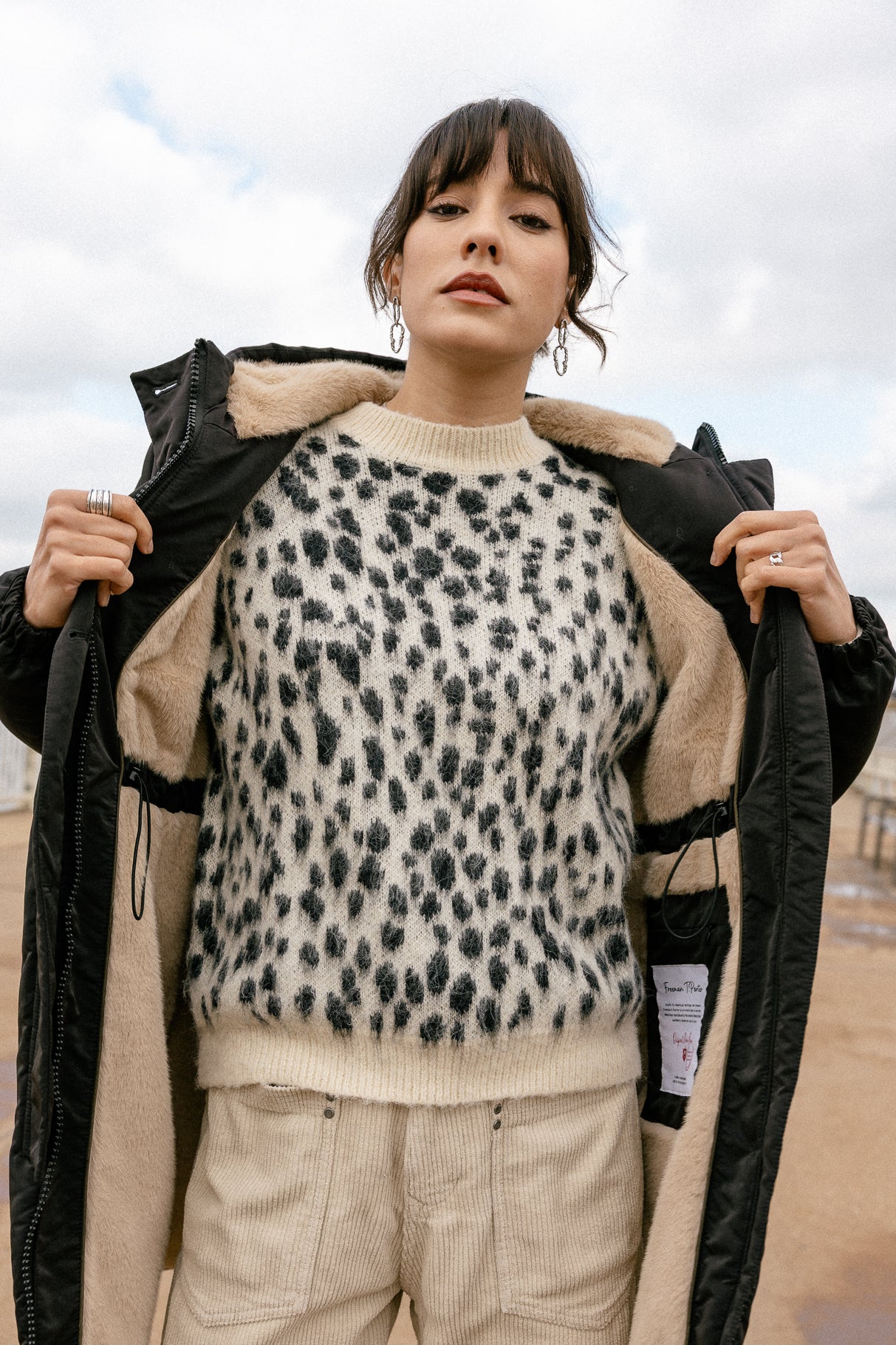 Parka zippée Femme Bailee Fur black | Freeman T. Porter
