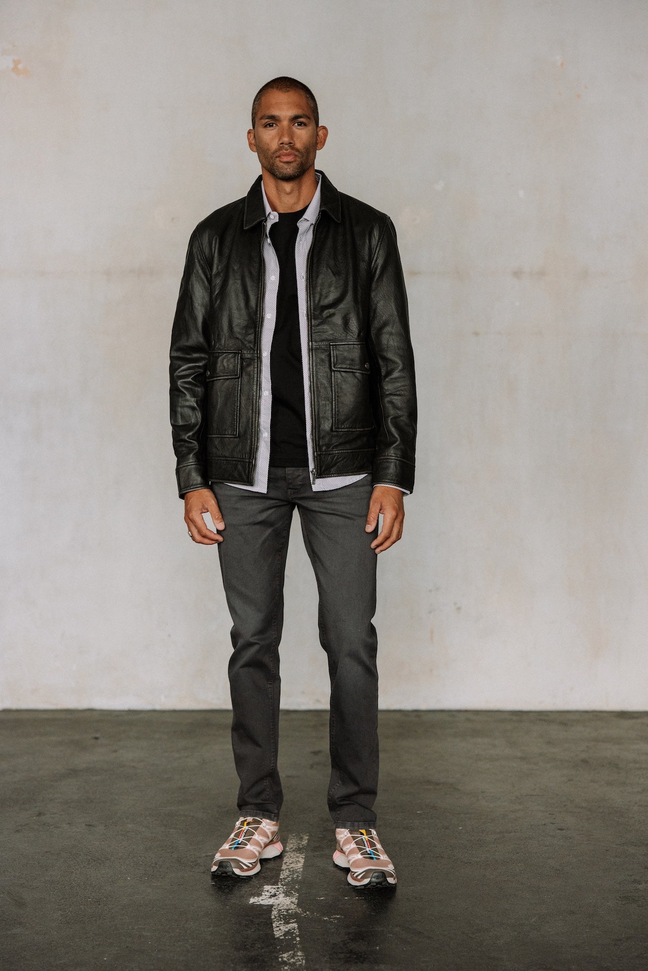 Blouson en cuir Homme Spencer Sheep Vintage brown | Freeman T. Porter