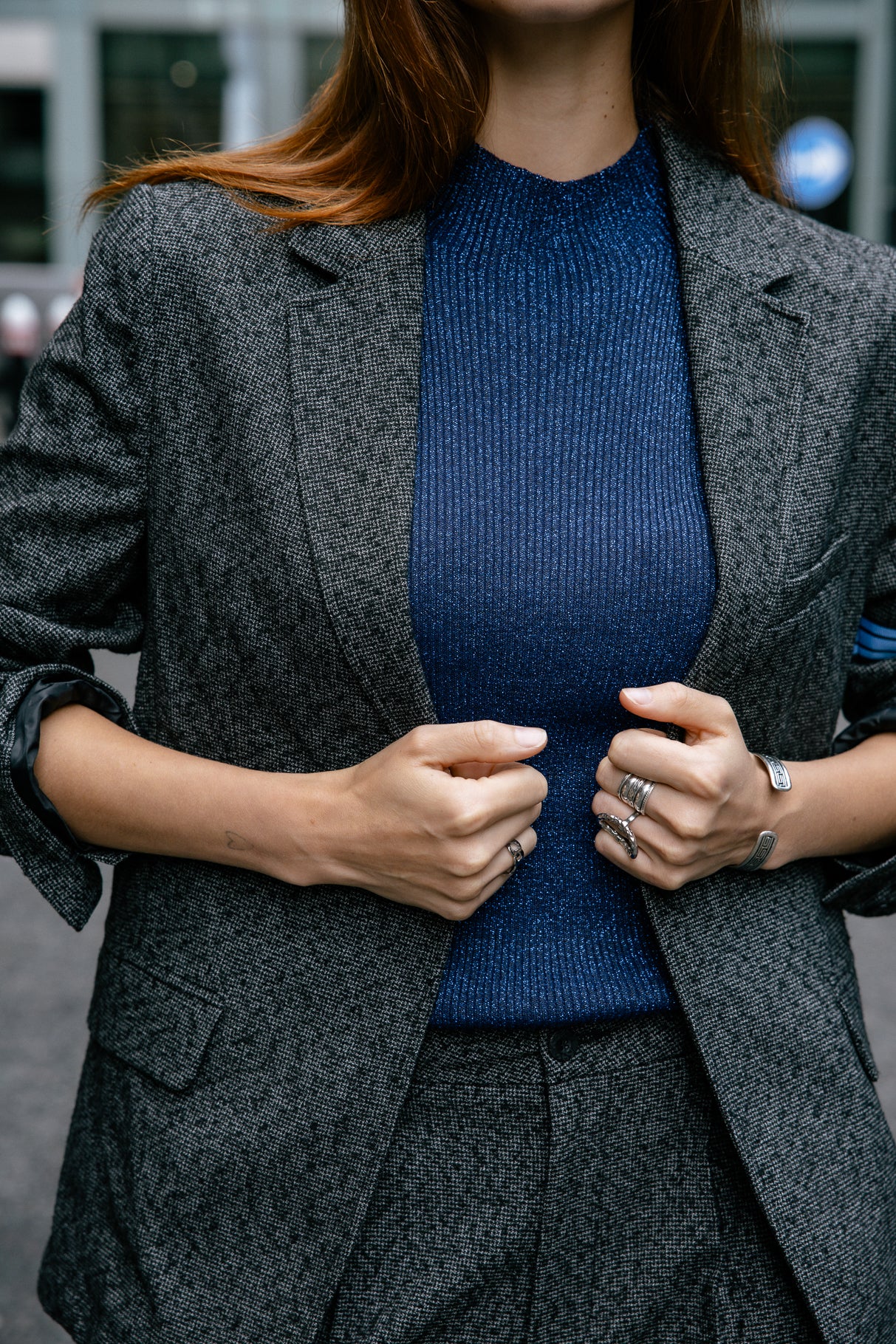 Blazer ample Frau Maria Brummell moon rock | Freeman T. Porter