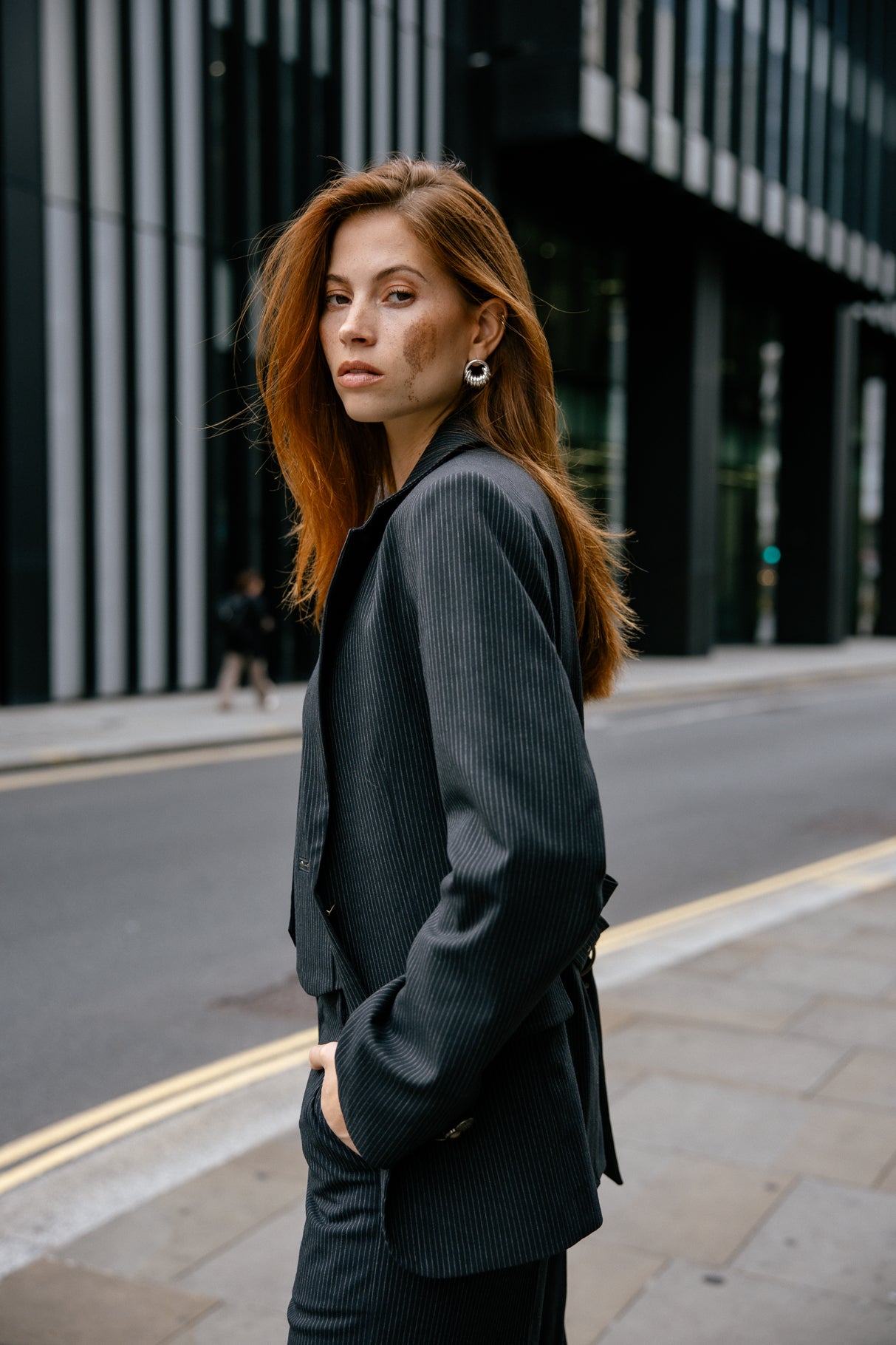 Blazer ample Femme Maria Oficina black iris | Freeman T. Porter