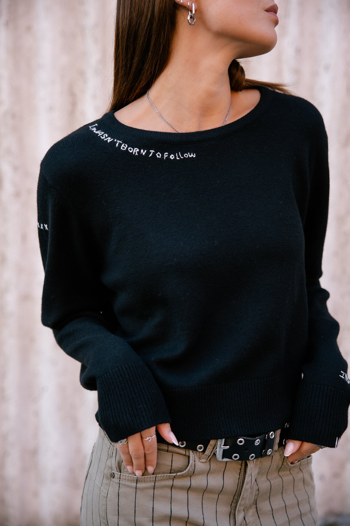 Pull avec broderies fantaisies Woman Parel black | Freeman T. Porter