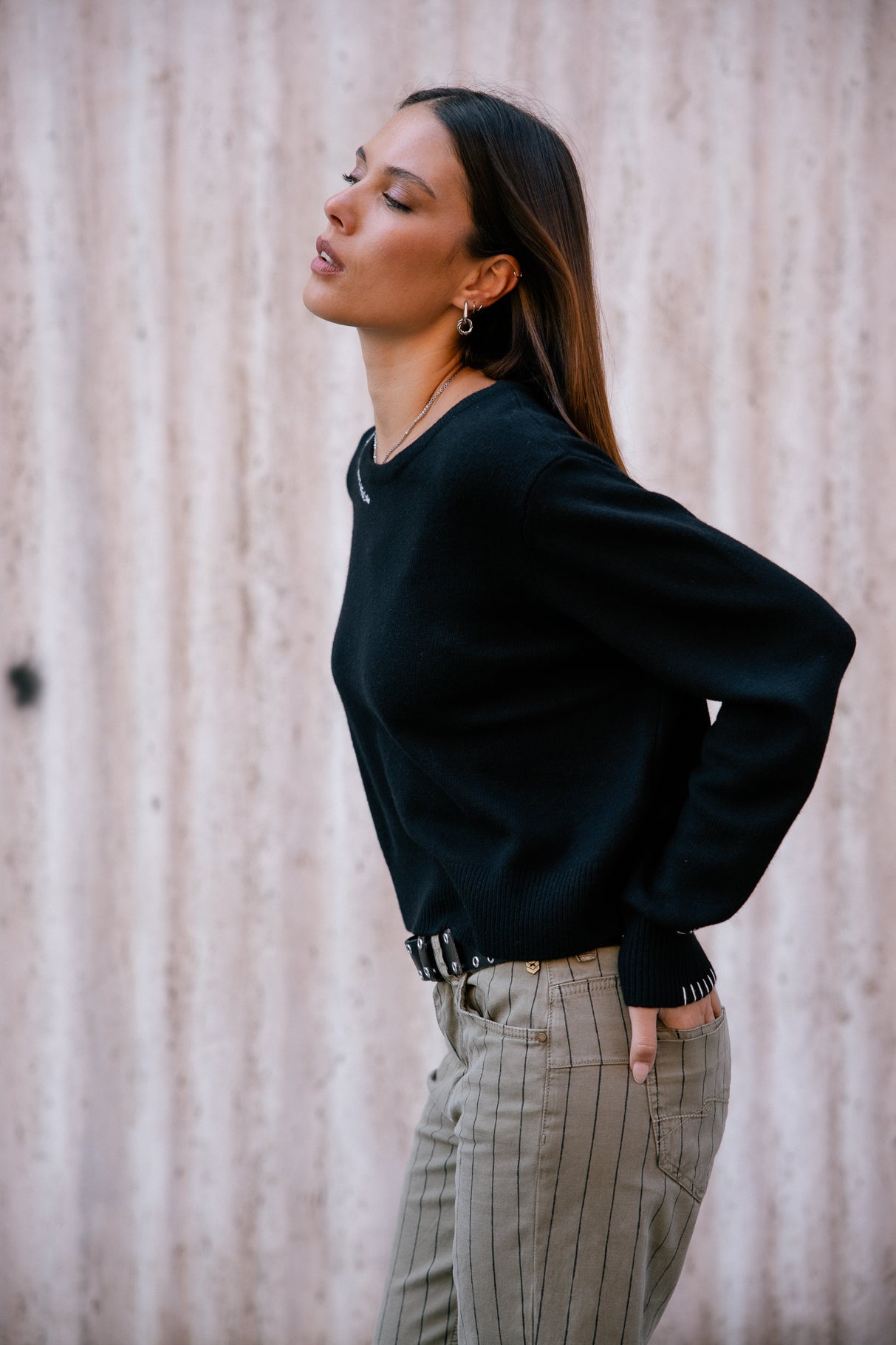 Pull avec broderies fantaisies Woman Parel black | Freeman T. Porter