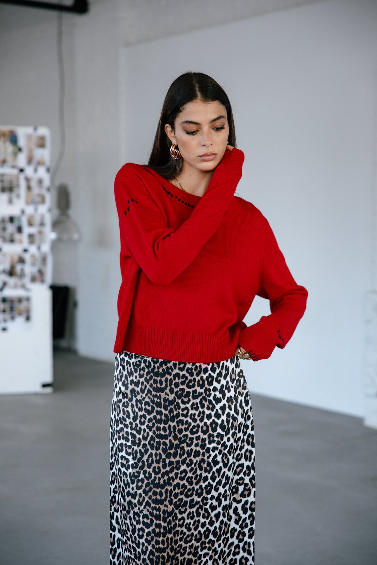 Pull avec broderies fantaisies Femme Parel salsa | Freeman T. Porter
