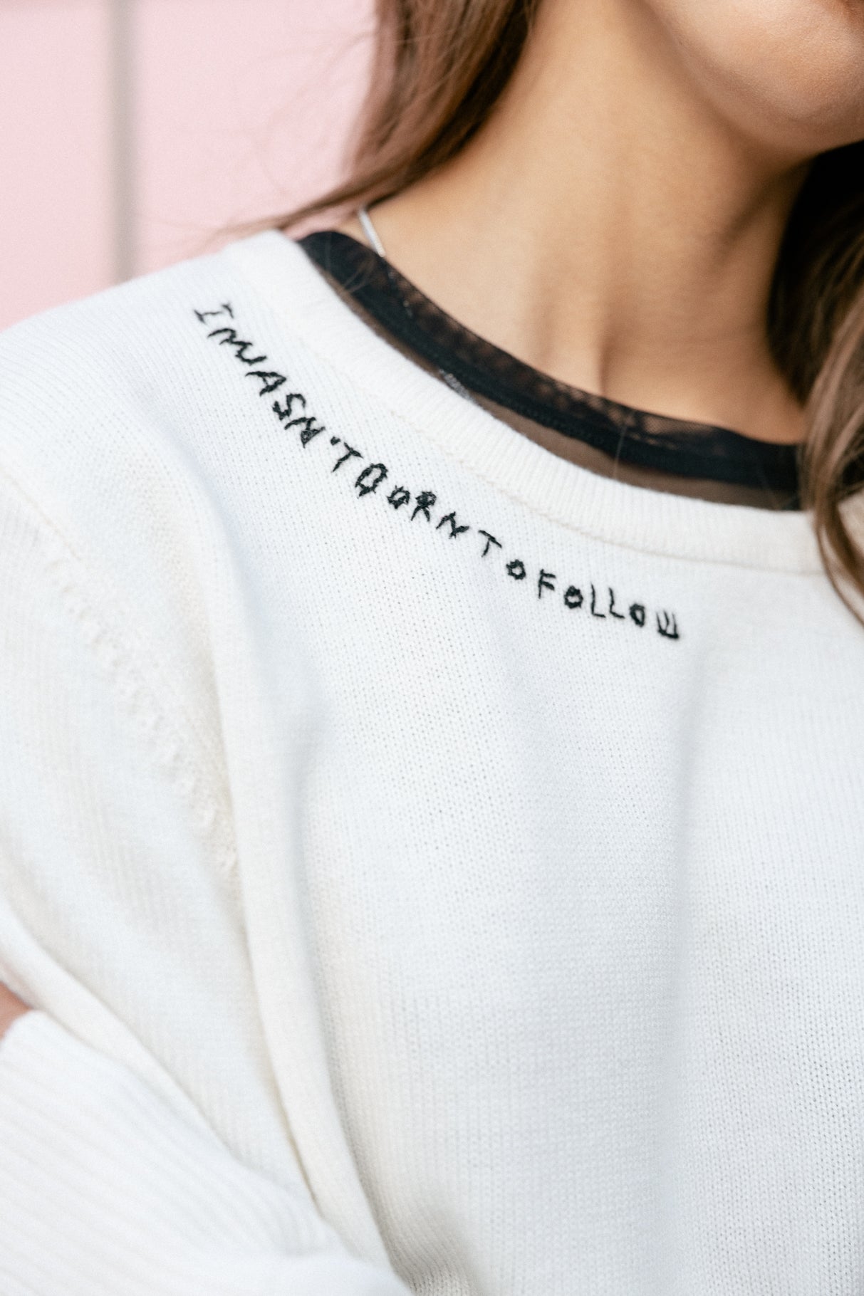 Pull avec broderies fantaisies Femme Parel ecru | Freeman T. Porter