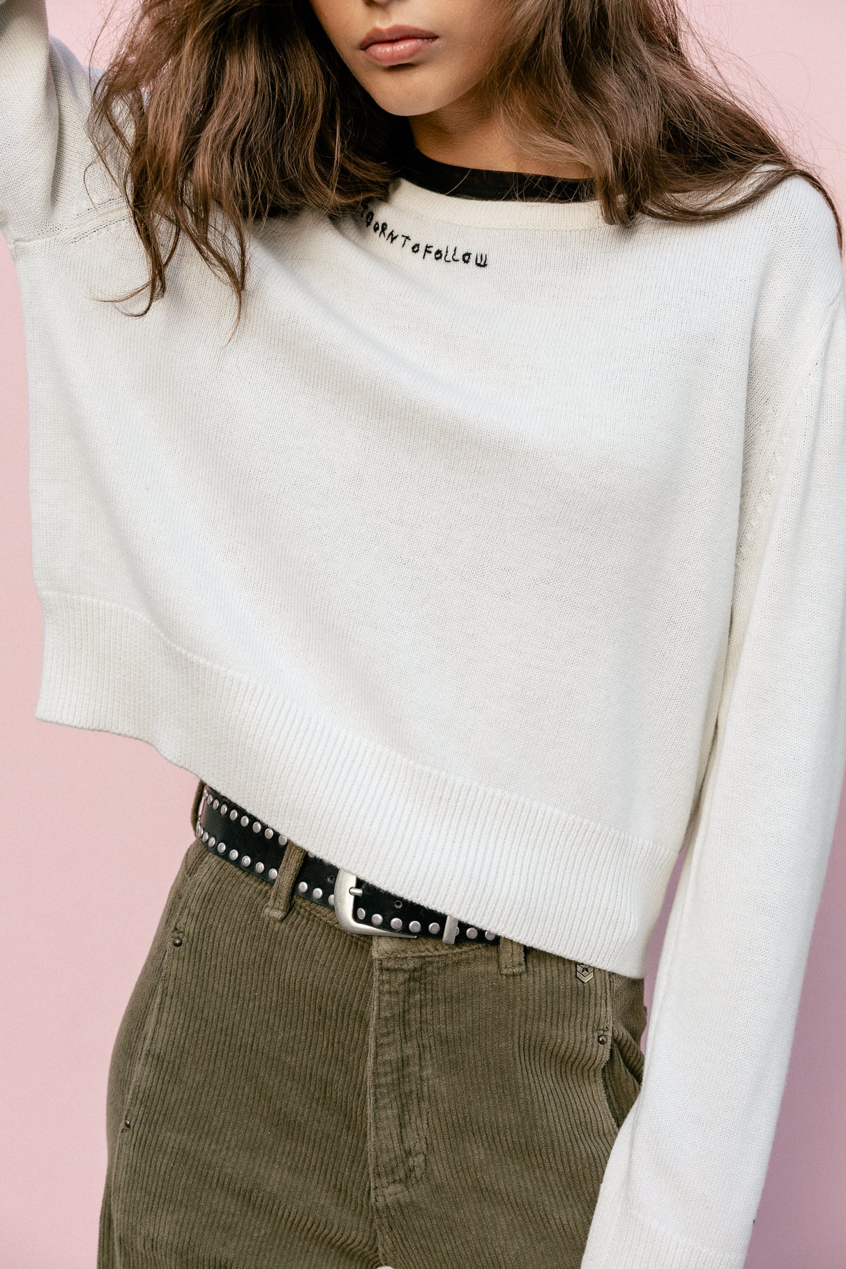 Pull avec broderies fantaisies Femme Parel ecru | Freeman T. Porter