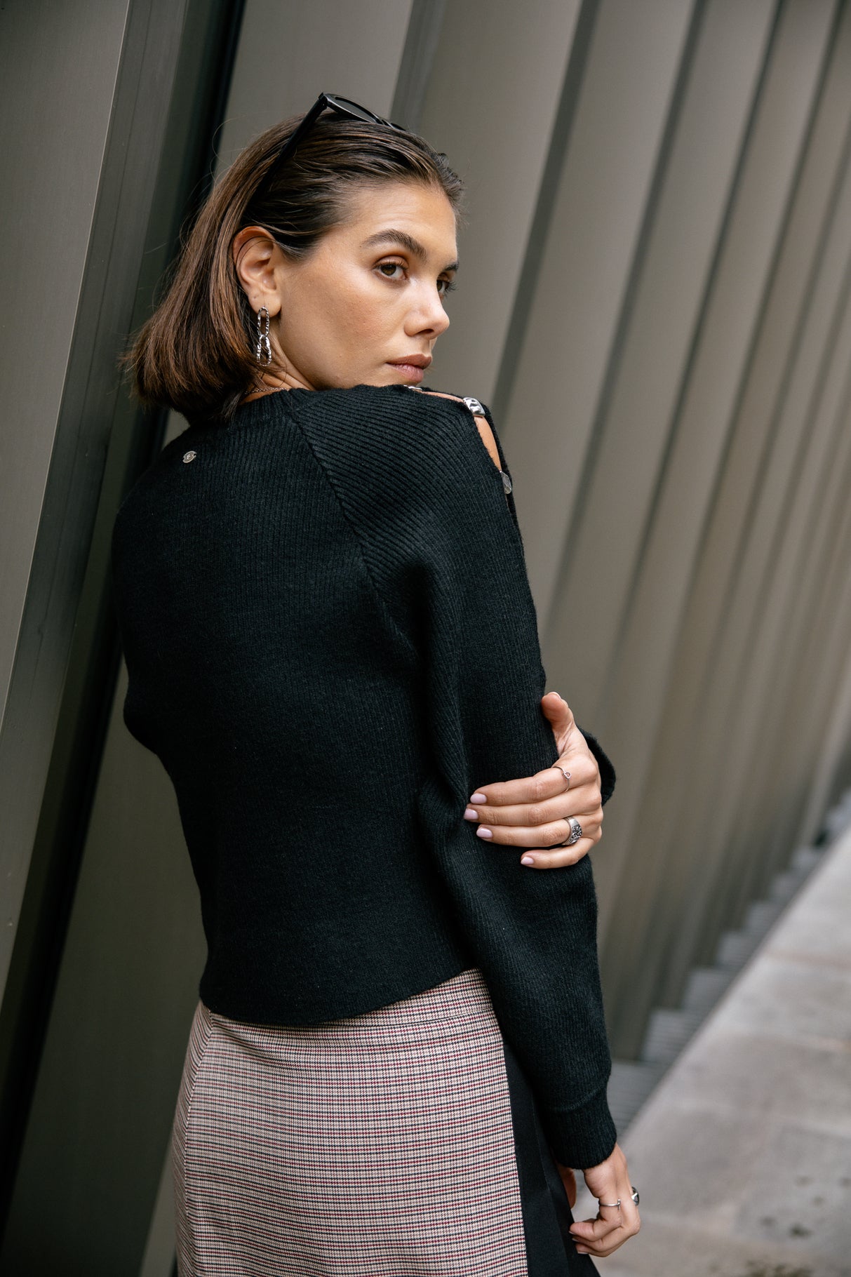 Pull manches fantaisie Femme Perline black | Freeman T. Porter