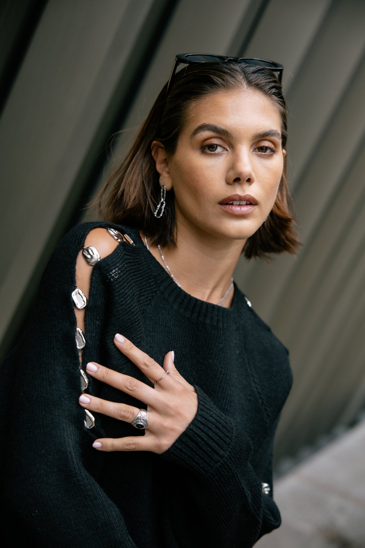 Pull manches fantaisie Femme Perline black | Freeman T. Porter
