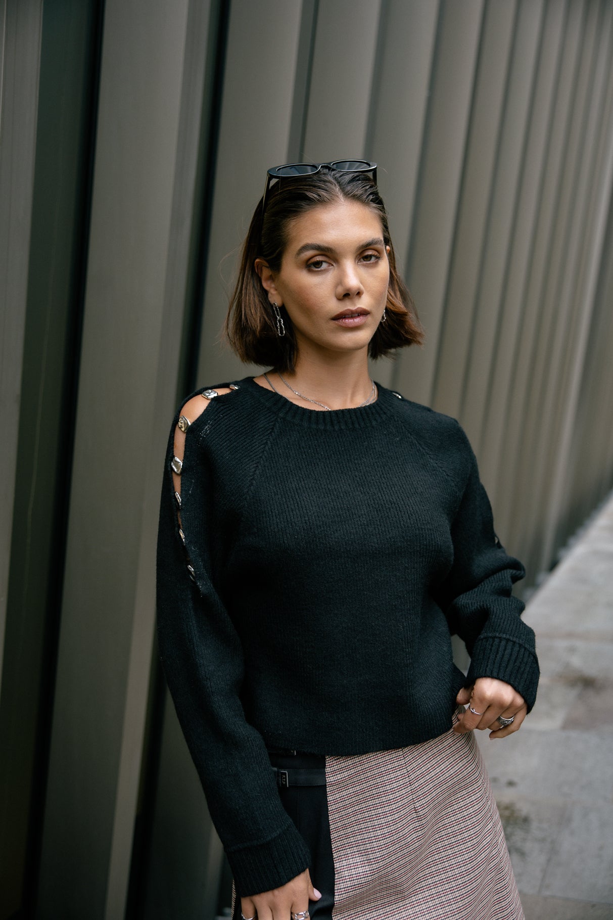 Pull manches fantaisie Femme Perline black | Freeman T. Porter