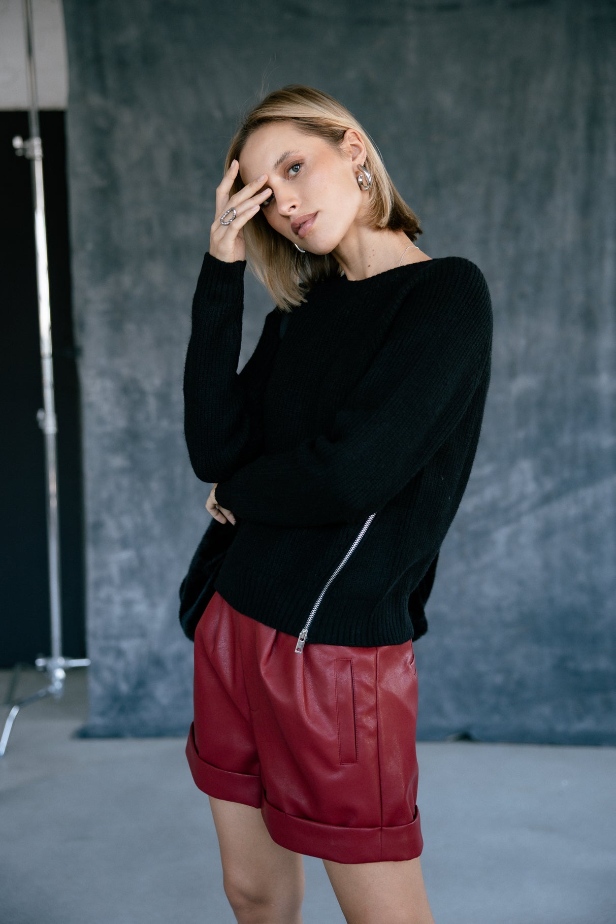 Pull zippé coté Femme Pelosa Zip black | Freeman T. Porter