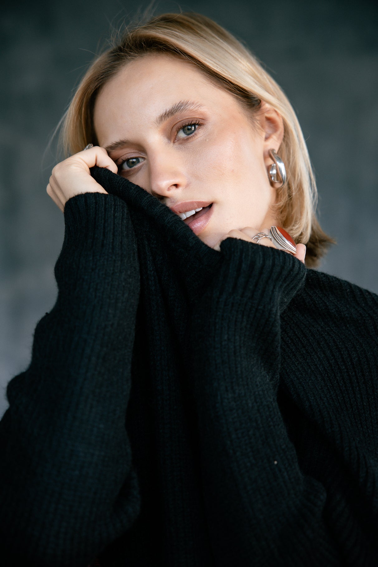 Pull zippé coté Femme Pelosa Zip black | Freeman T. Porter