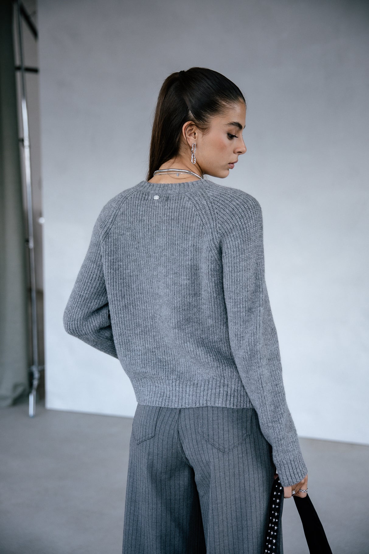 Pull zippé coté Frau Pelosa Zip medium grey | Freeman T. Porter