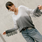 Pull à franges Femme Phara Deep Dye greymelange | Freeman T. Porter