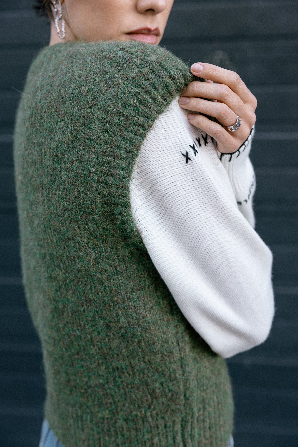 Suéter con cremallera Mujer Phreem khaki | Freeman T. Porter