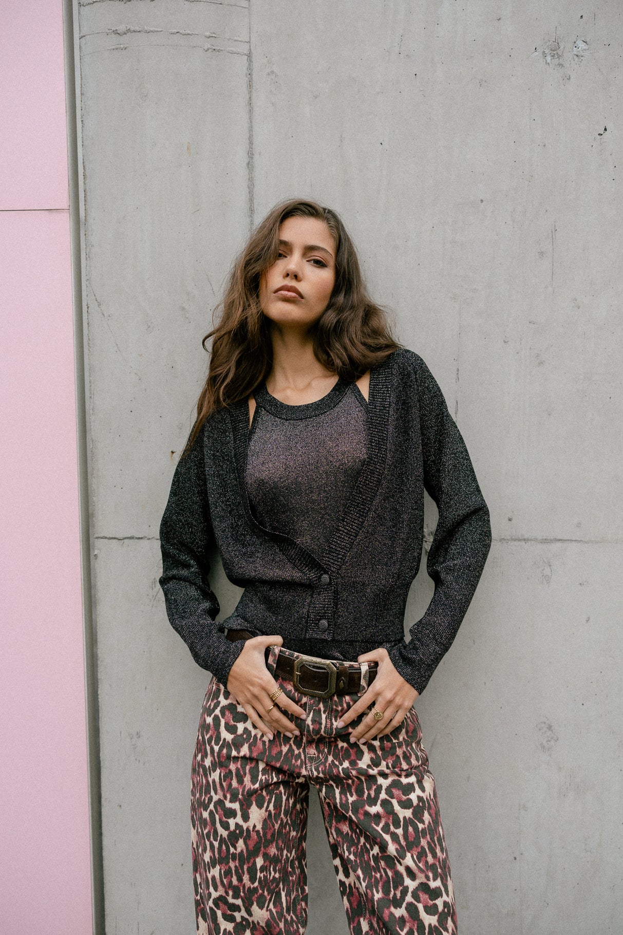 Juego gemelo Mujer Praye Lurex black | Freeman T. Porter