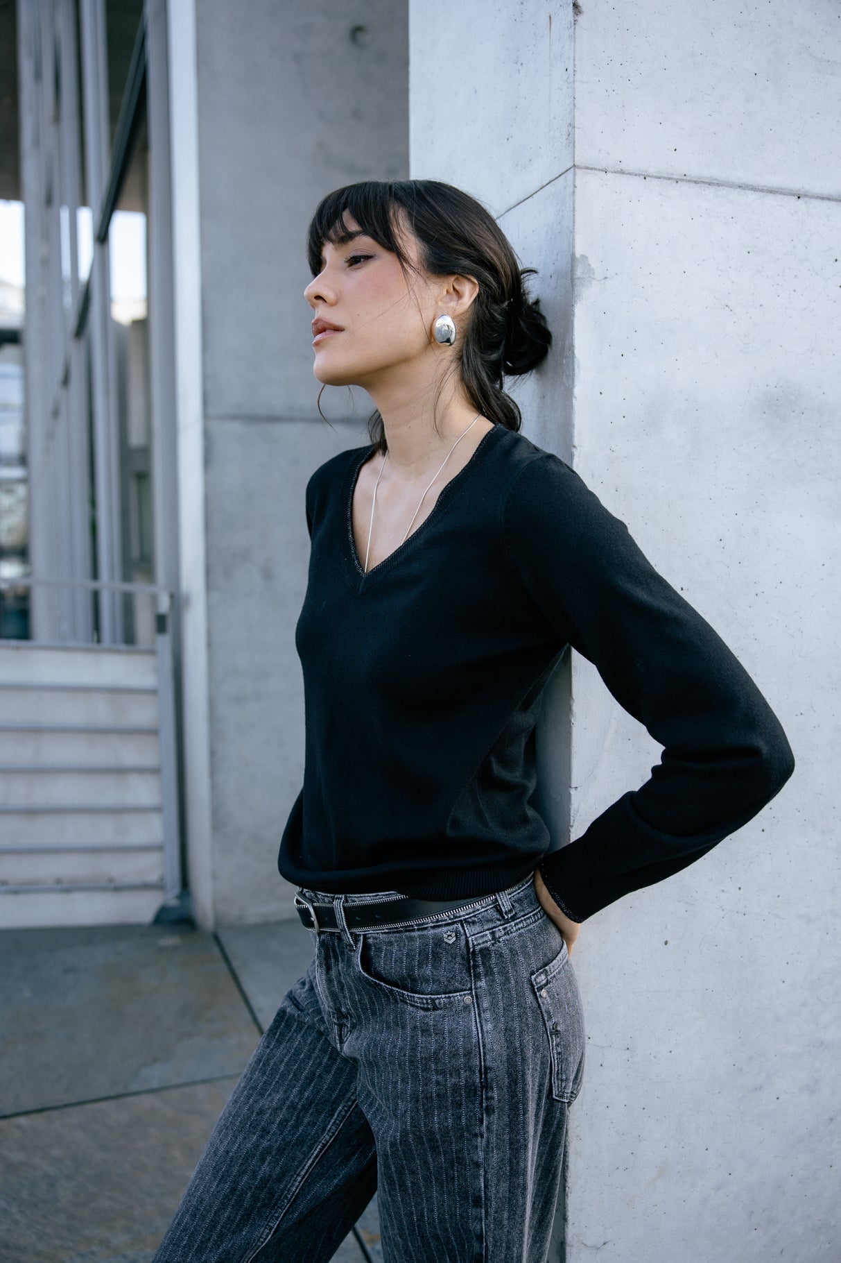 Pull icon dos Femme Lorel black | Freeman T. Porter