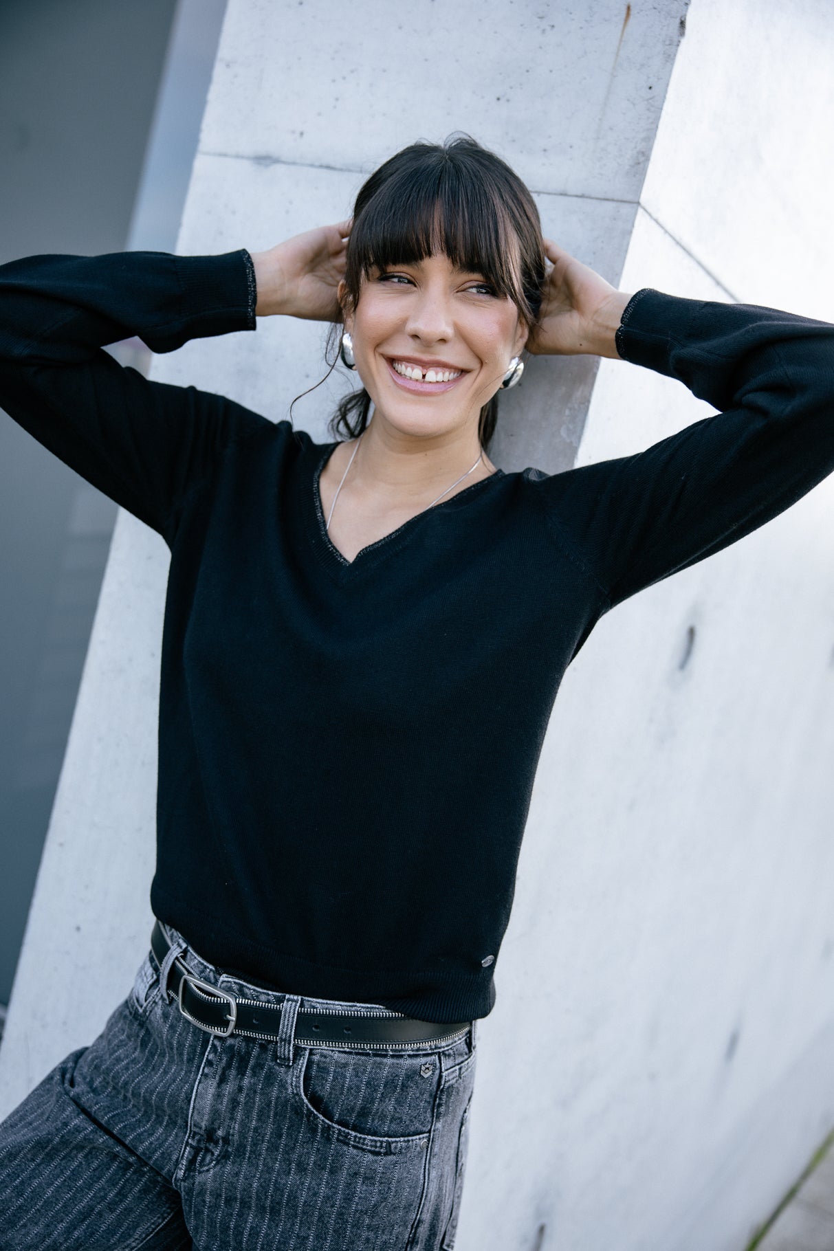 Pull icon dos Femme Lorel black | Freeman T. Porter