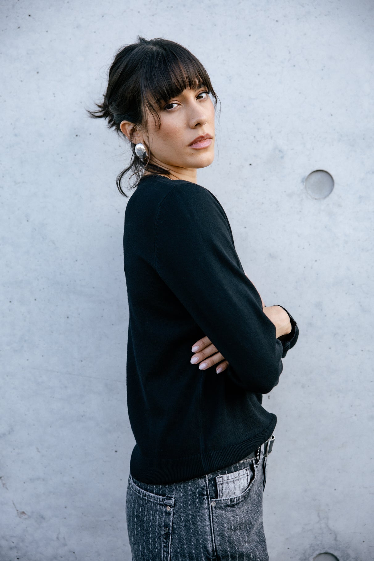 Pull icon dos Femme Lorel black | Freeman T. Porter