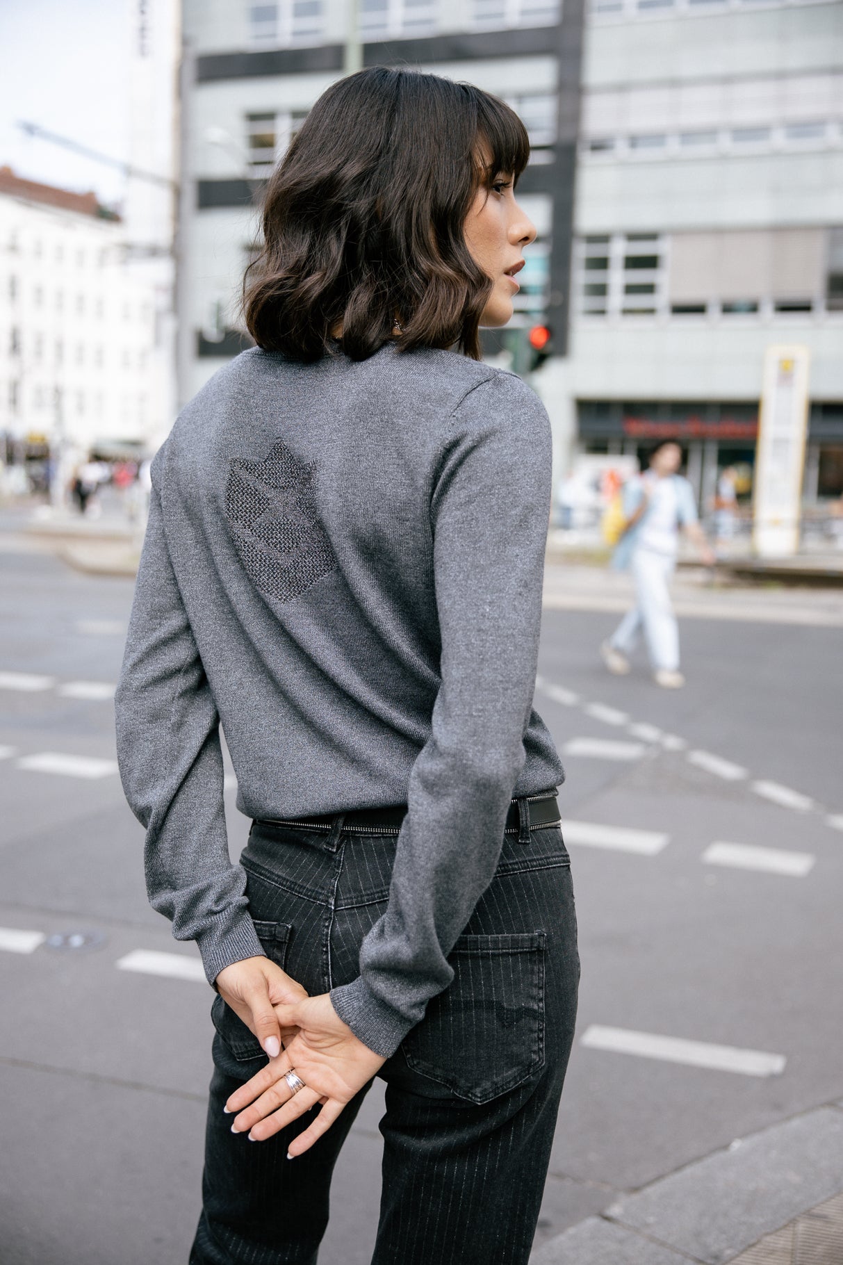 Pull icon dos Femme Lorel silver | Freeman T. Porter