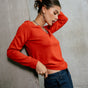 Icon back sweater Women Lorel red orange | Freeman T. Porter