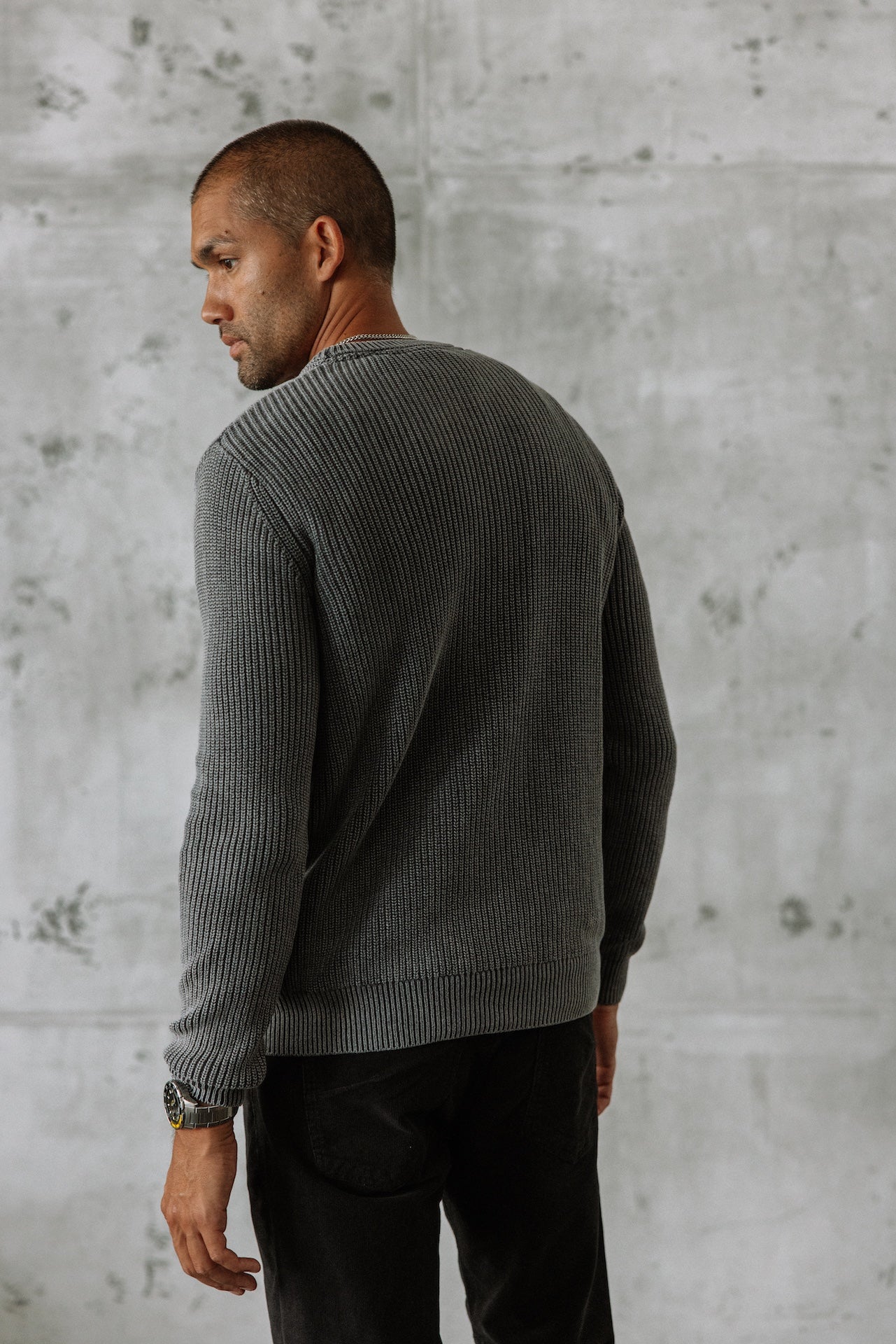 Pull col rond Hombres Pieter Hard anthra | Freeman T. Porter