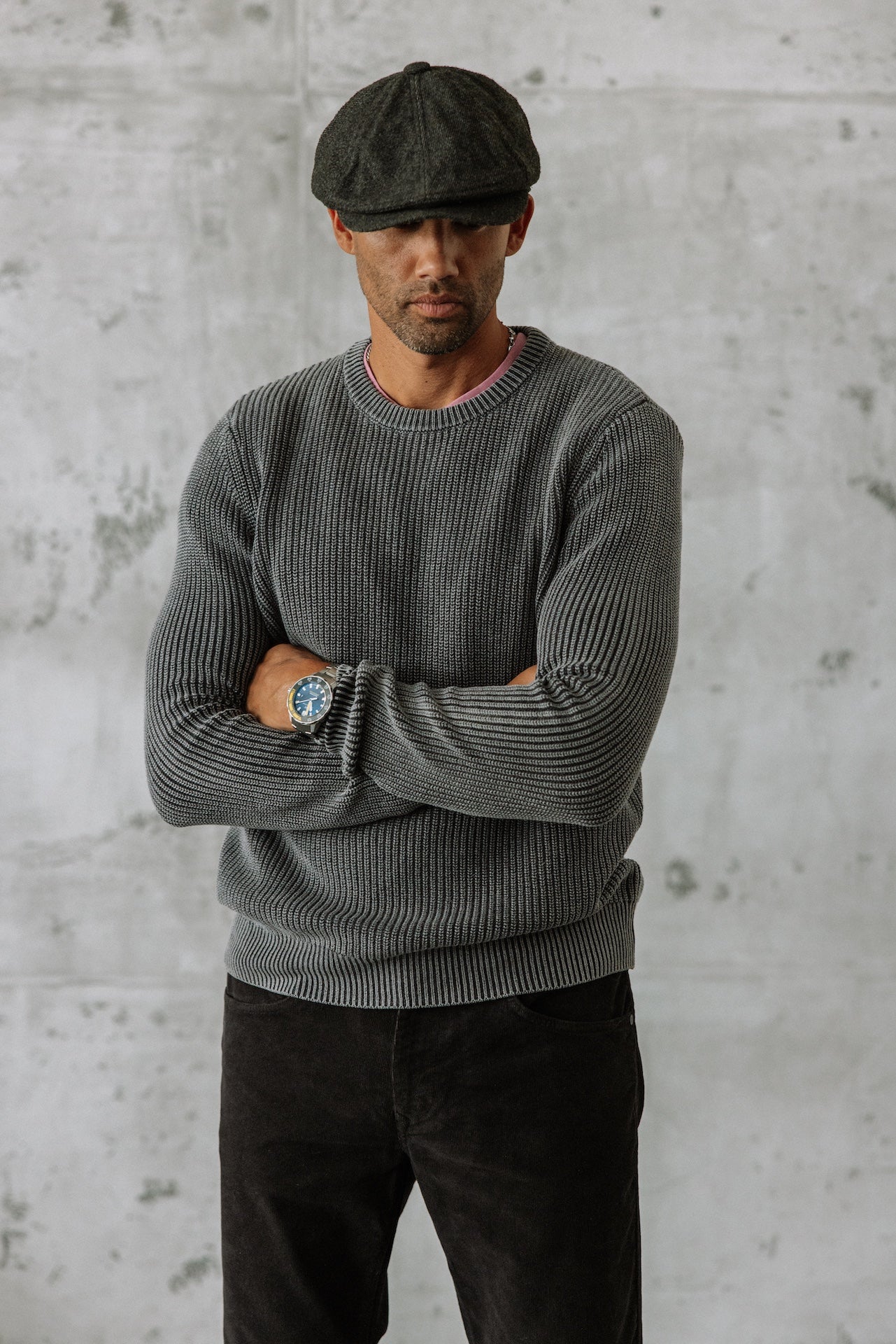 Pull col rond Hombres Pieter Hard anthra | Freeman T. Porter