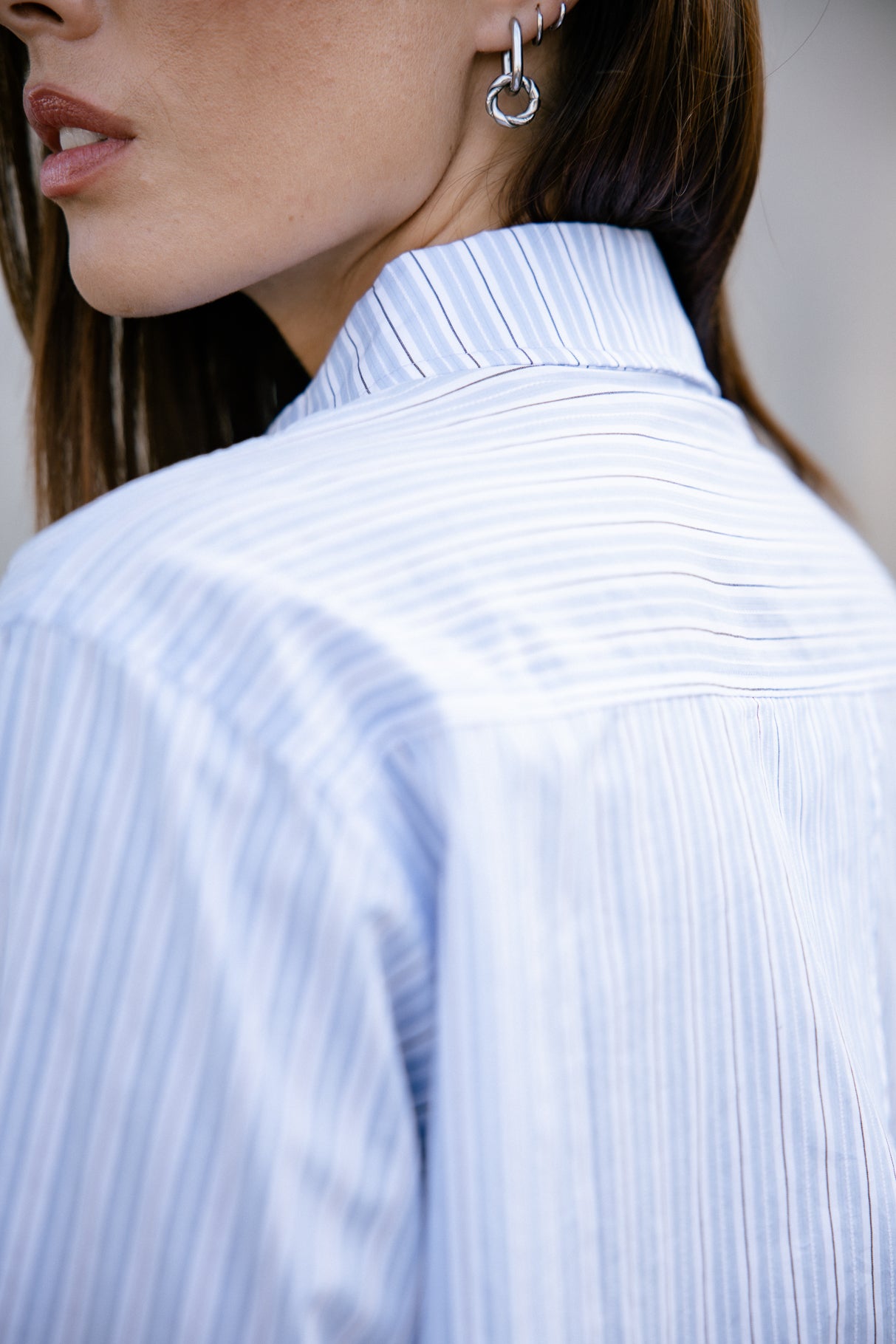 Chemise rayée Frau Chamy Stripe granada sky | Freeman T. Porter