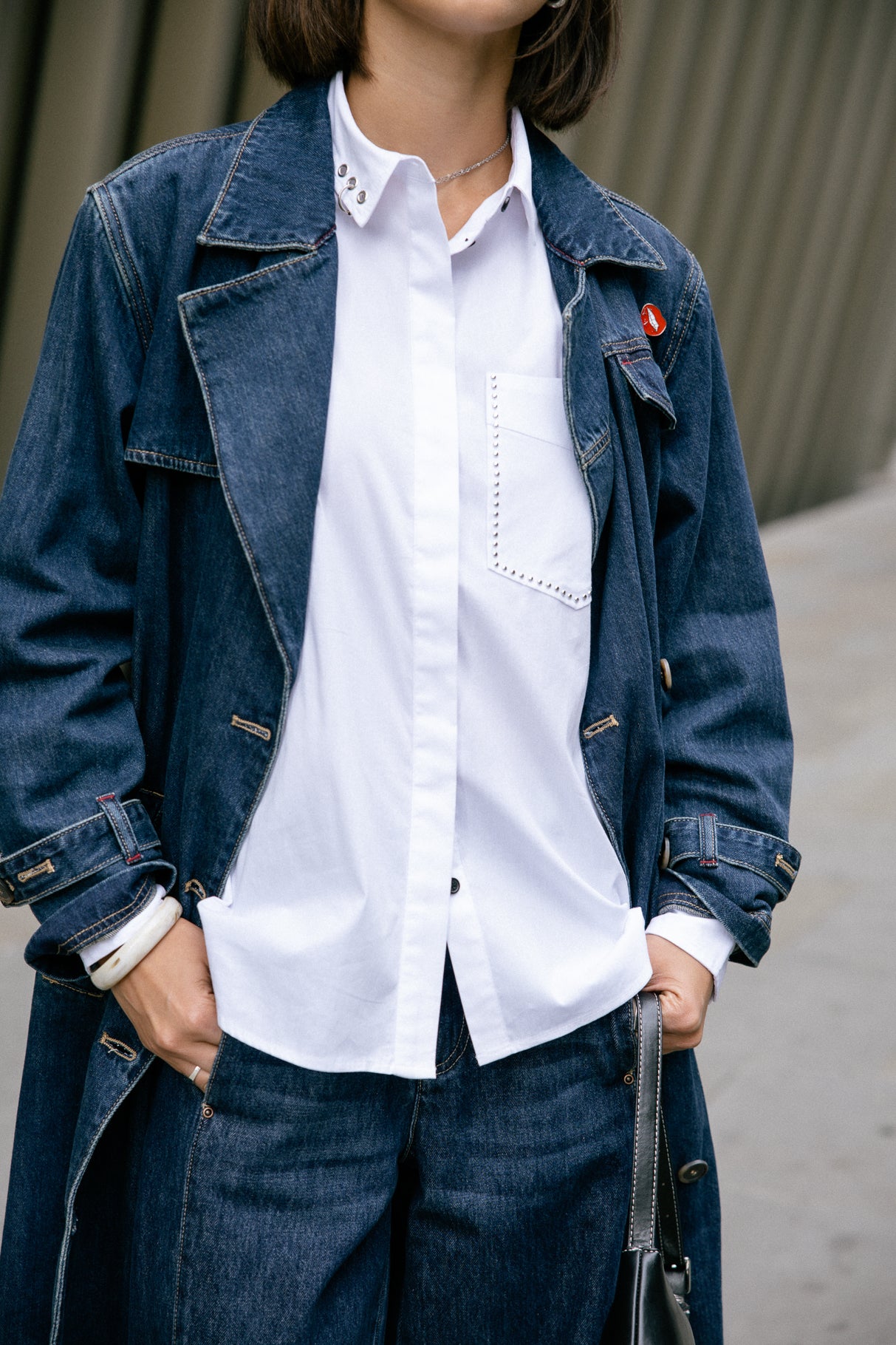 Chemise oversize Femme Chenoa Punk white | Freeman T. Porter