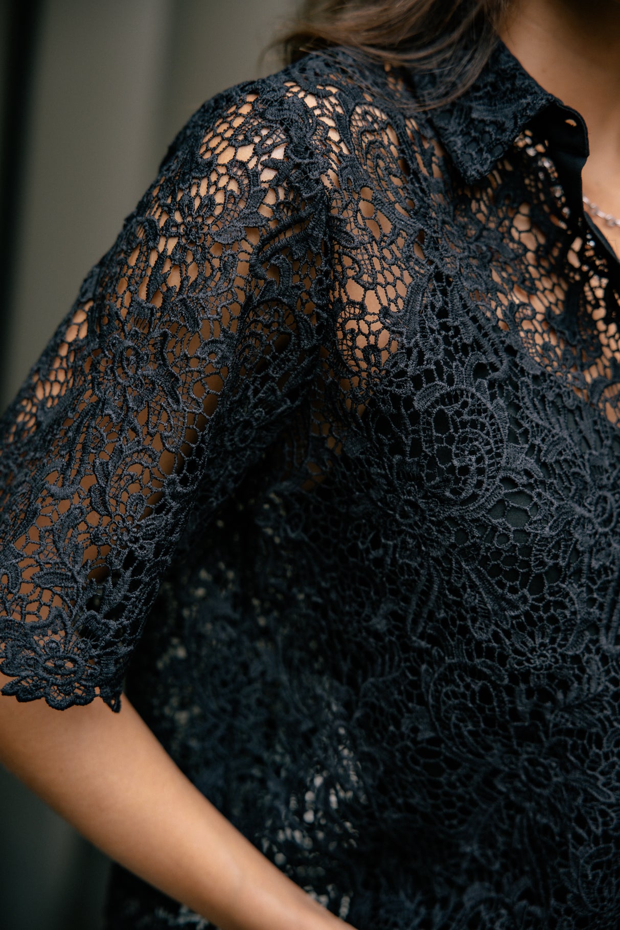 Chemise en dentelle Femme Choko Lace black | Freeman T. Porter