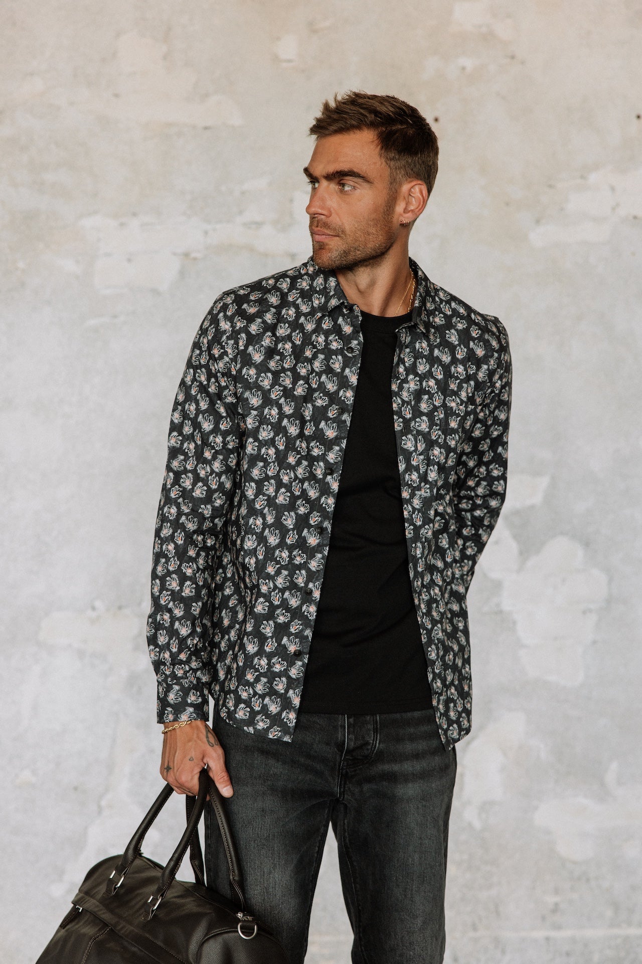 Chemise droite Men Jeremiah Blurring original | Freeman T. Porter
