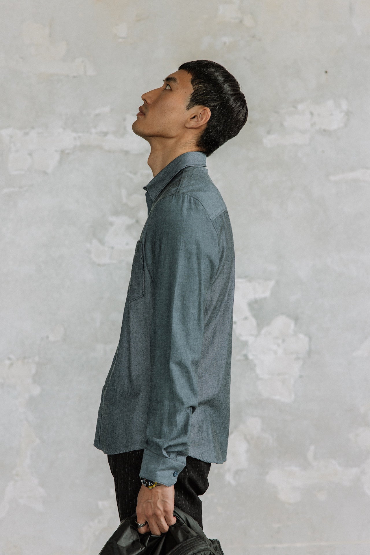 Chemise droite Hombres Jeremiah Bitwill navy | Freeman T. Porter