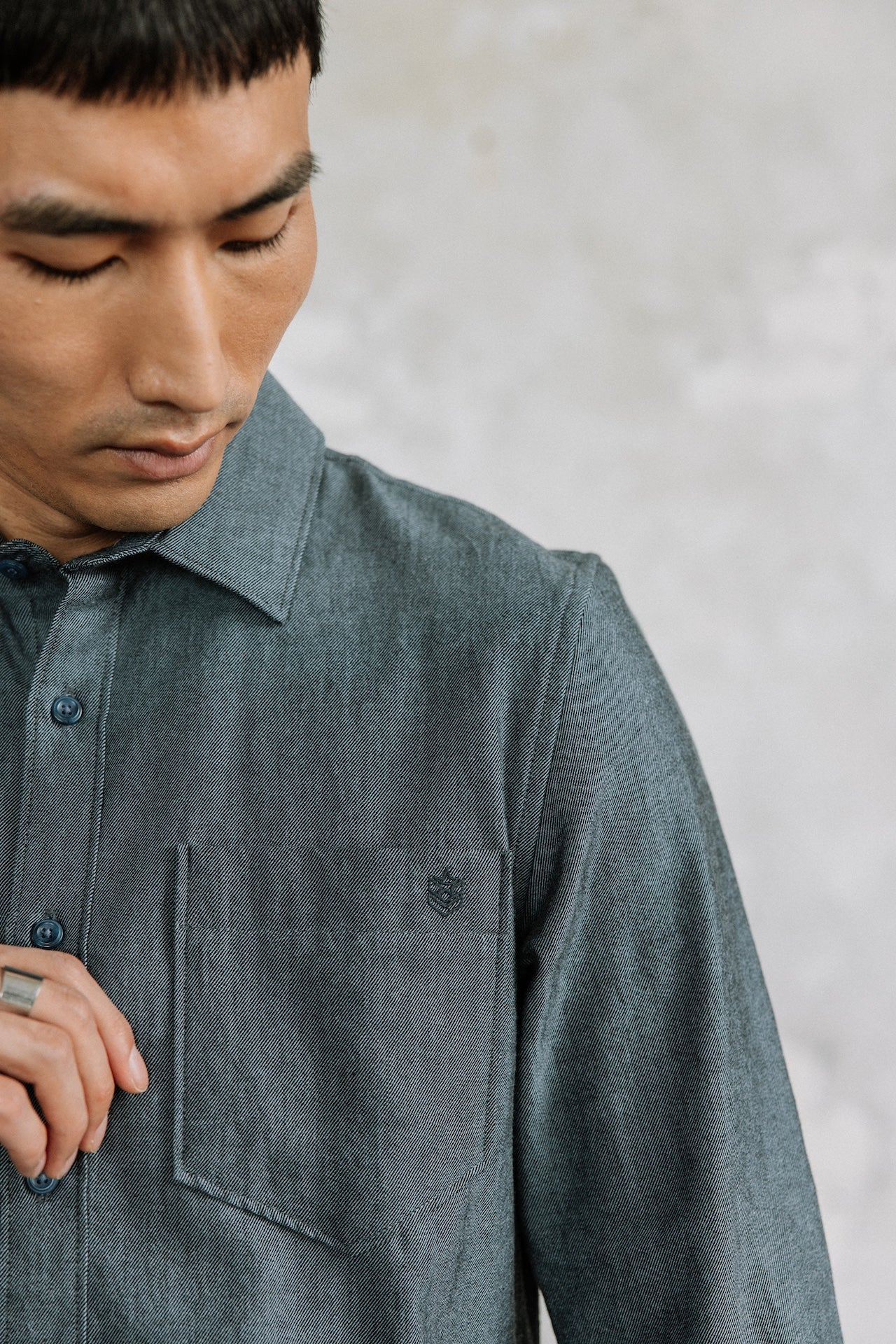 Chemise droite Hombres Jeremiah Bitwill navy | Freeman T. Porter