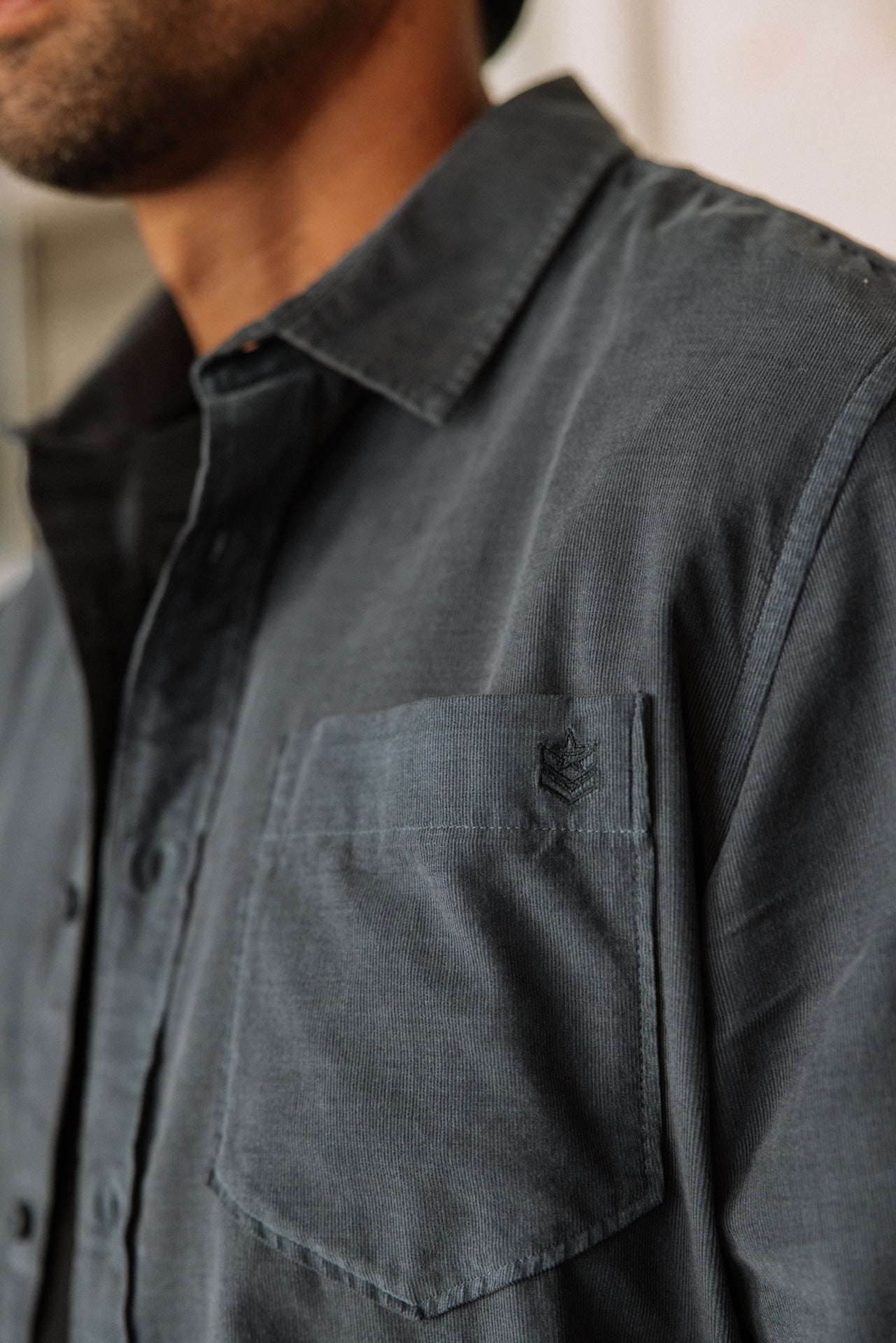 Chemise droite Men Jeremiah Milleraies grisaille | Freeman T. Porter