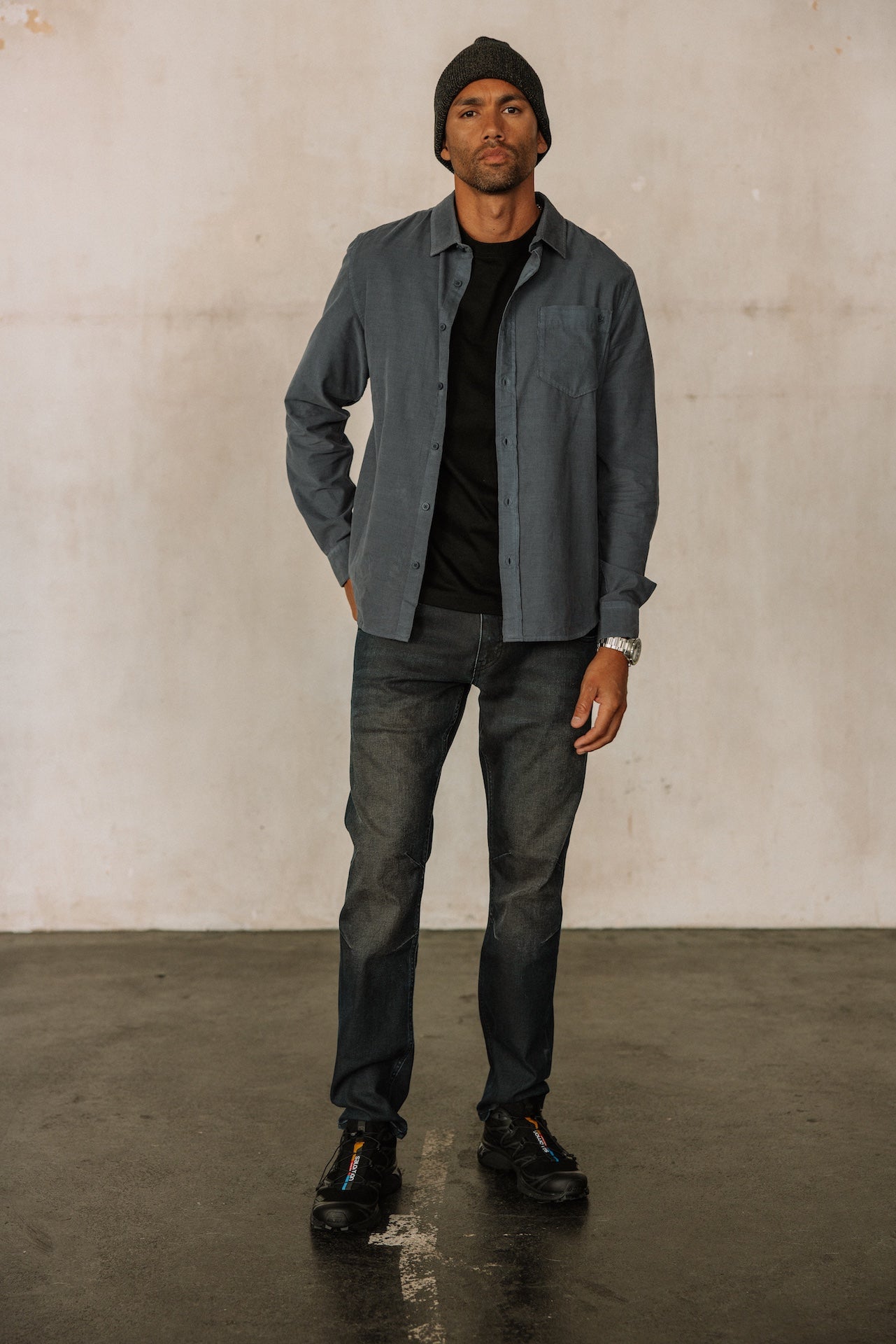 Chemise droite Homme Jeremiah Milleraies grisaille | Freeman T. Porter