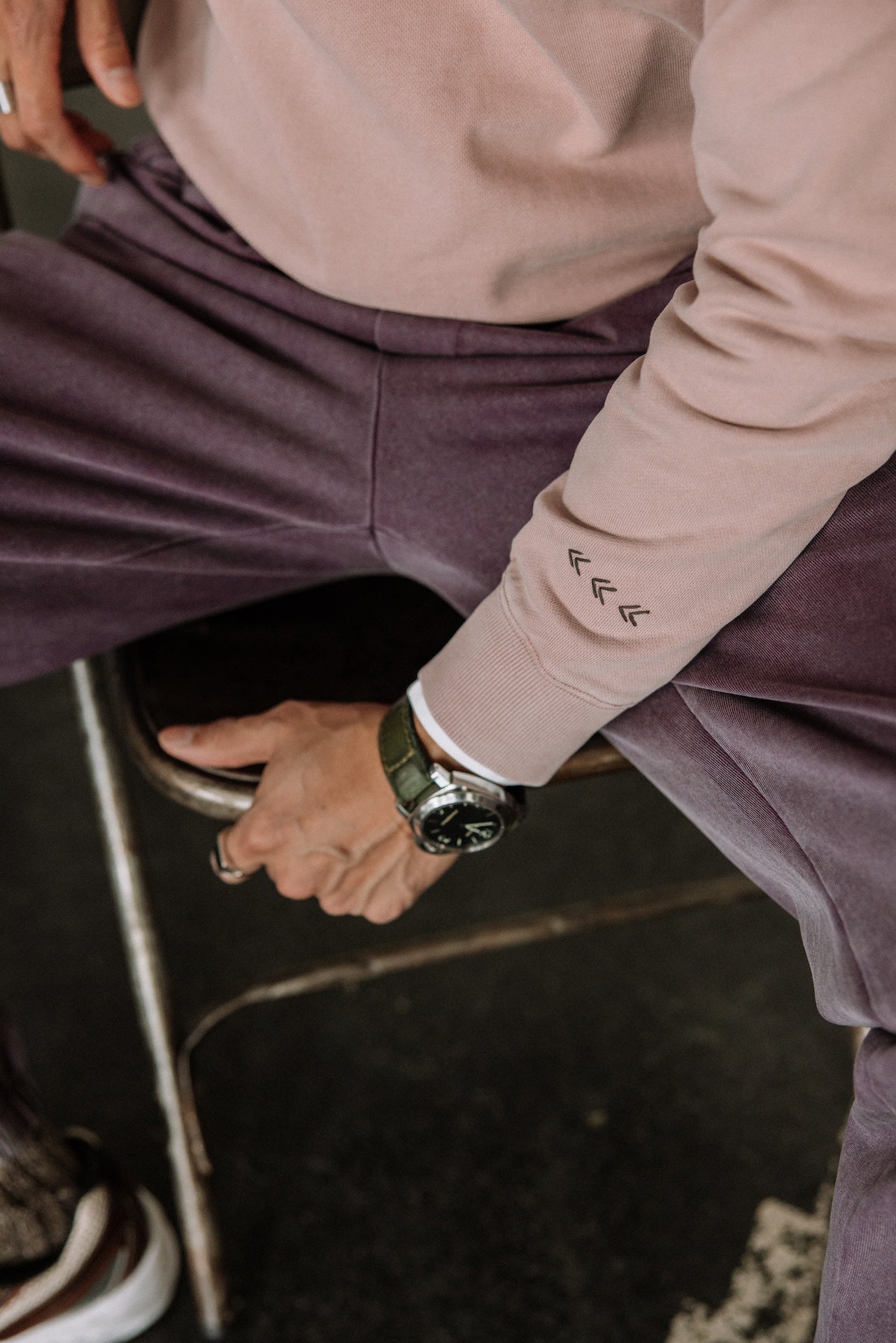 Pantalon slim Mann Miles Alpha purple | Freeman T. Porter