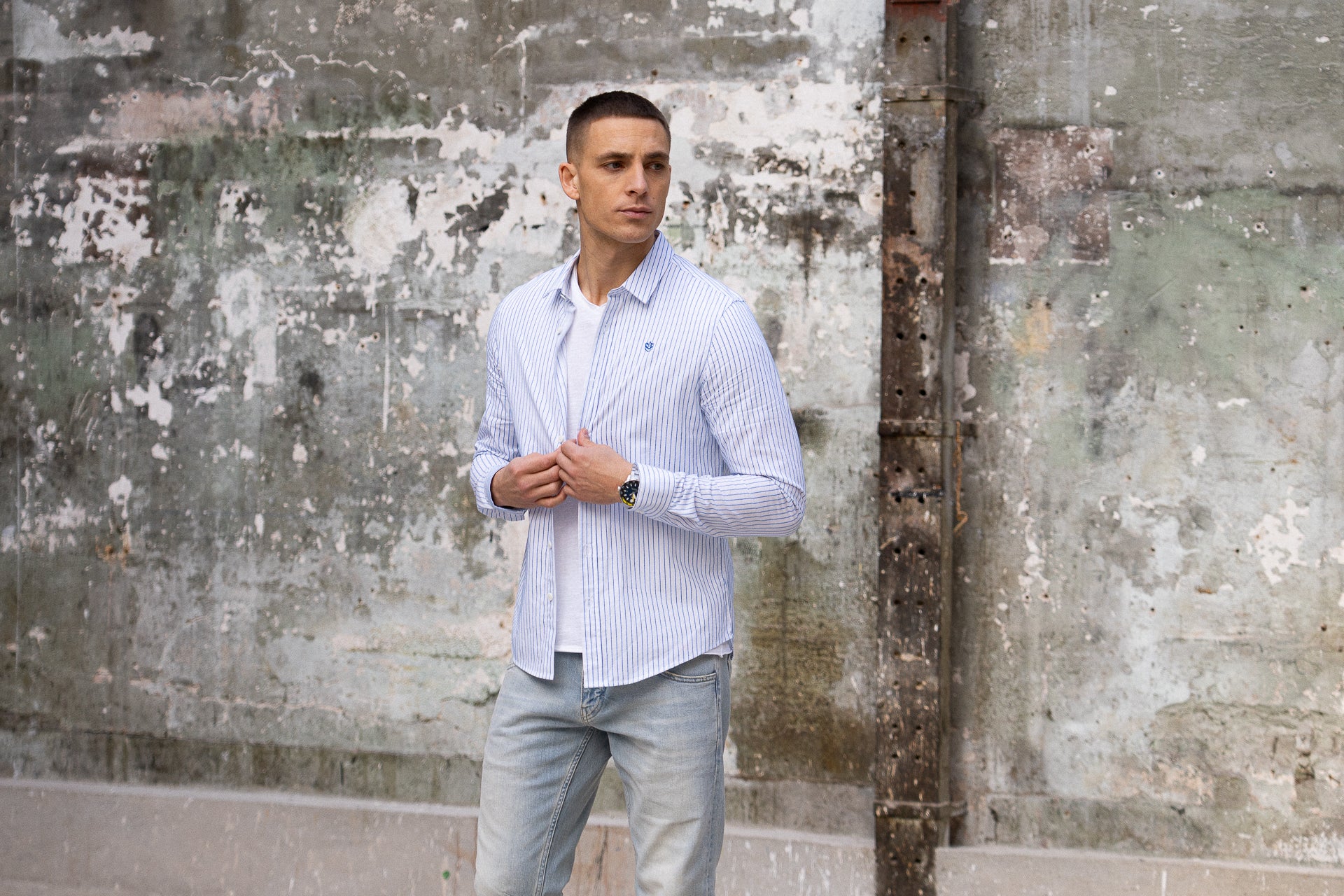 chemise rayée pour homme